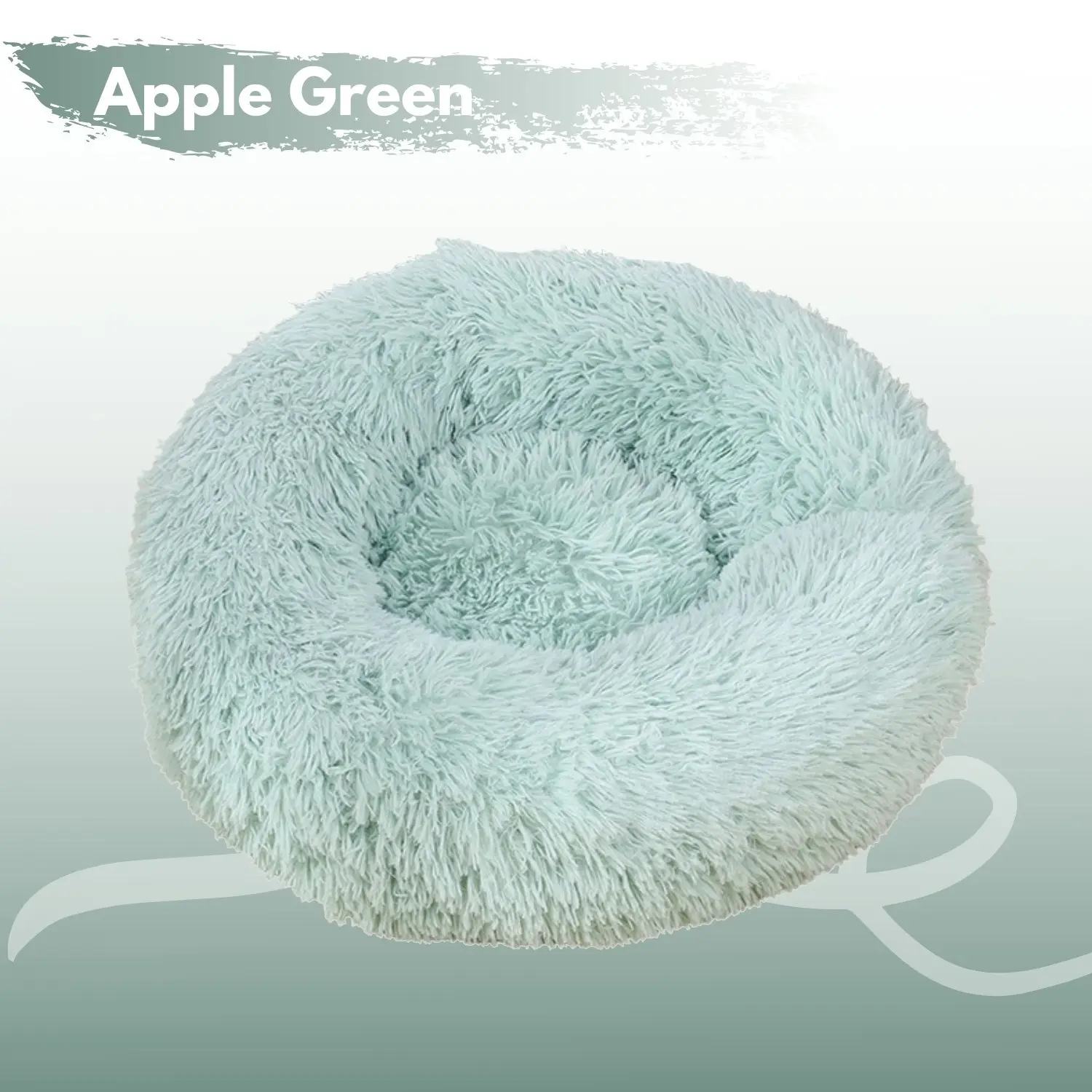 Floofi XL 100CM Round Pet Bed (Extra Large, Green)