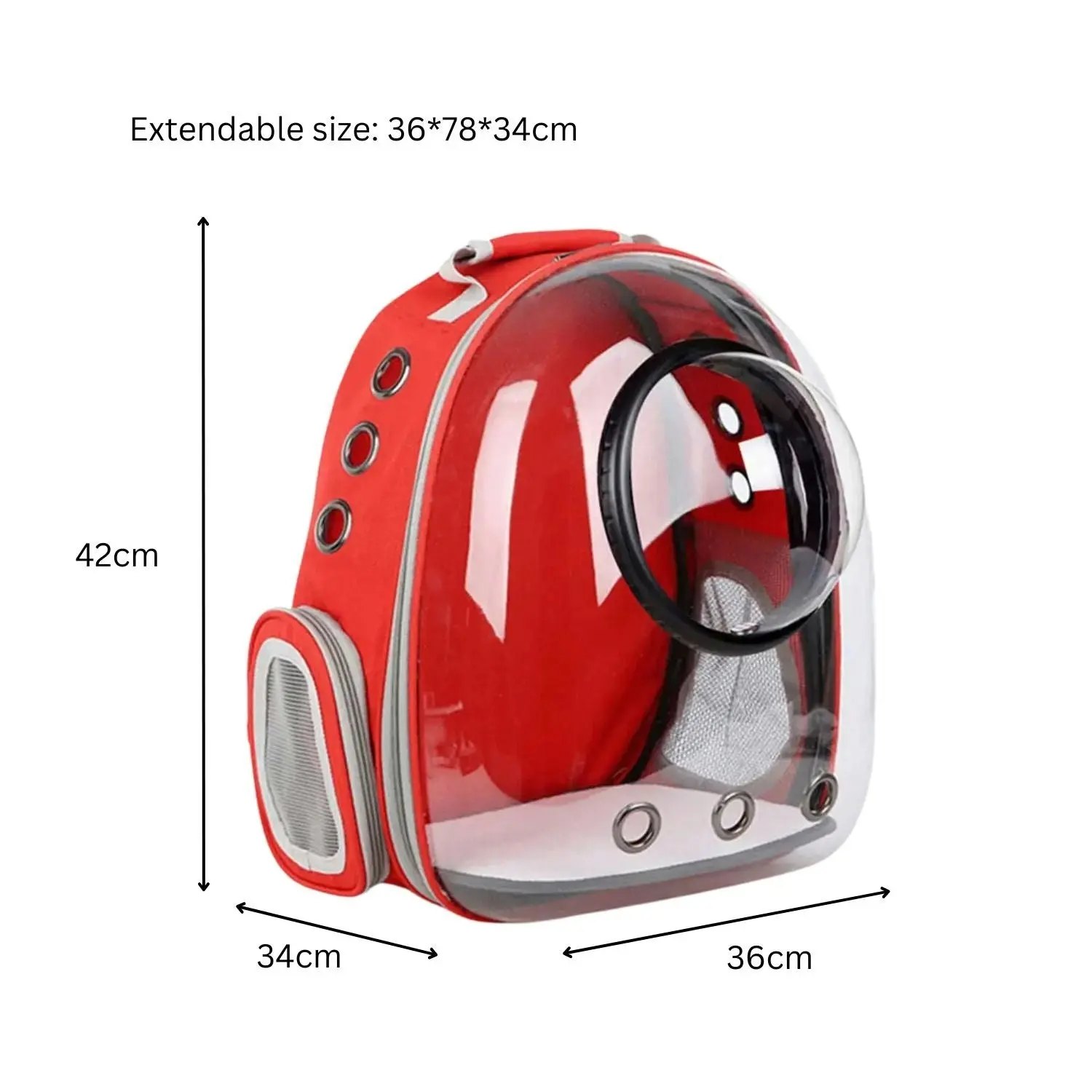 Floofi Expandable Space Capsule Backpack (Red)