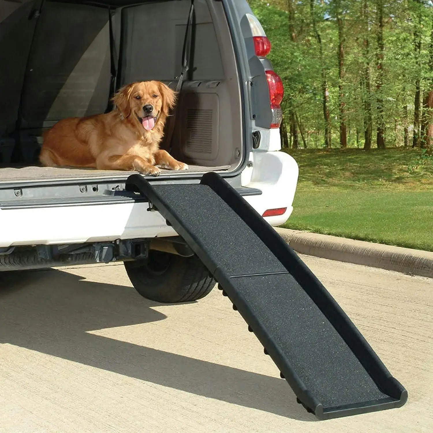 Floofi Dog Stairs For SUV Car Pet Ramp Steps Ladder Travel Foldable Portable