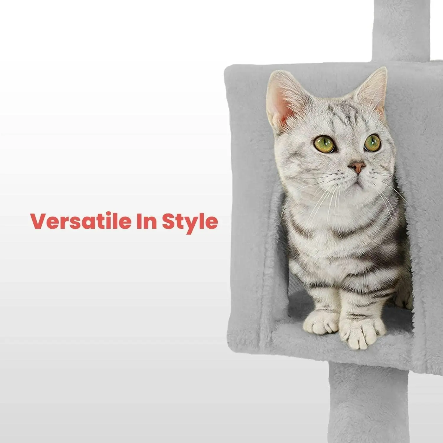 Floofi Cat Tree 170cm Scratching Post Scratcher Tower Wood Condo House Trees Bed