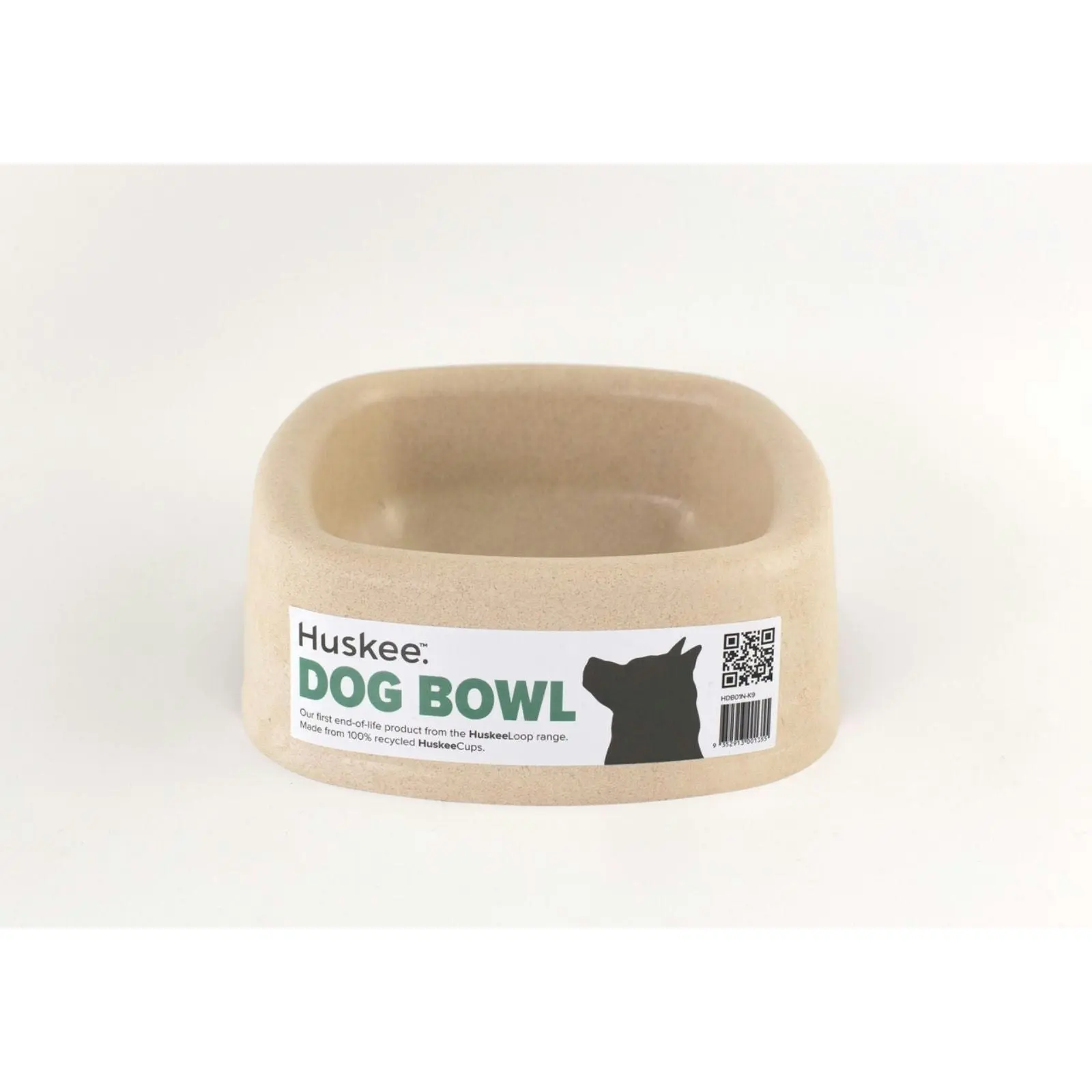 Huskee Portion Control Training Aid Dog Bowl Natural