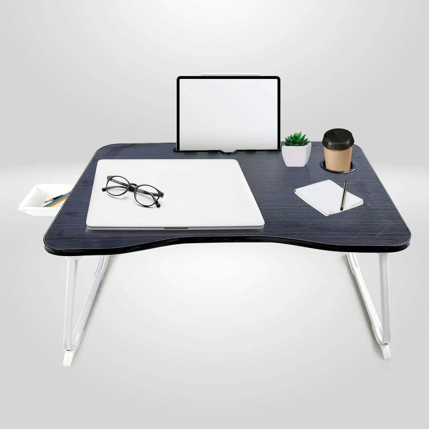 Ekkio Extra Large Multifunctional Portable Bed Tray Laptop Desk (Black) EK-BT-101-OEJ