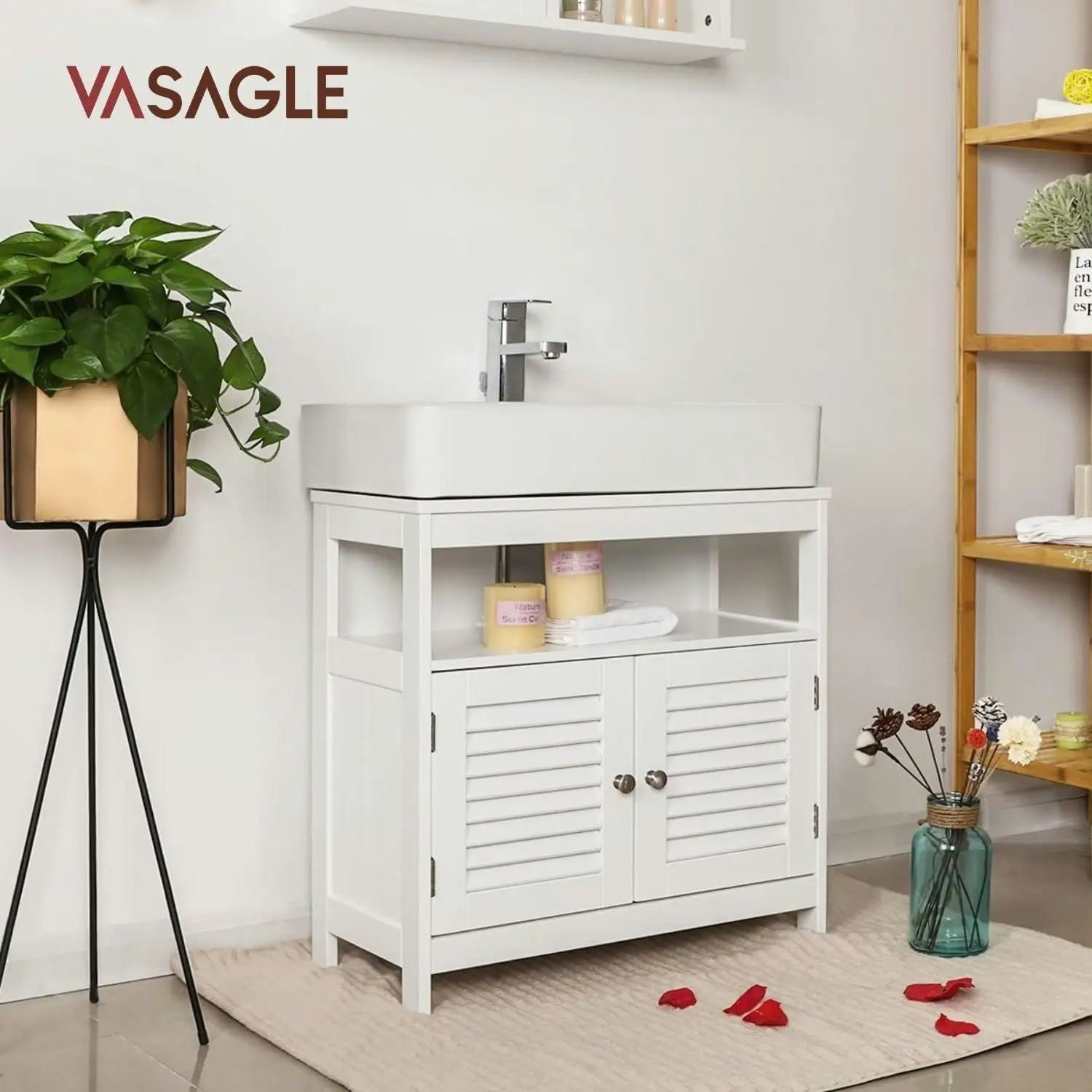 VASAGLE Under Sink Storage Sink Cabinet - Bathroom Undersink Vanity