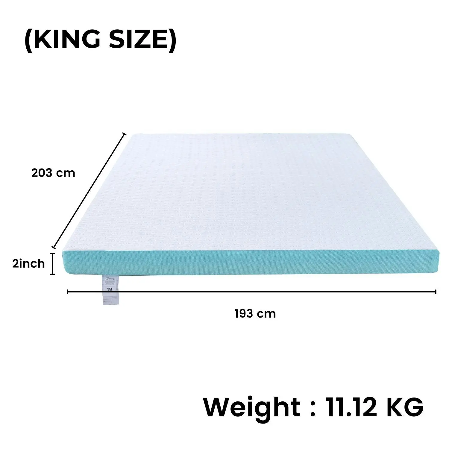 Gominimo Mattress Topper King Size Bed ( 5cm Thick , 203cm x 193cm ) Dual Layer Memory Foam