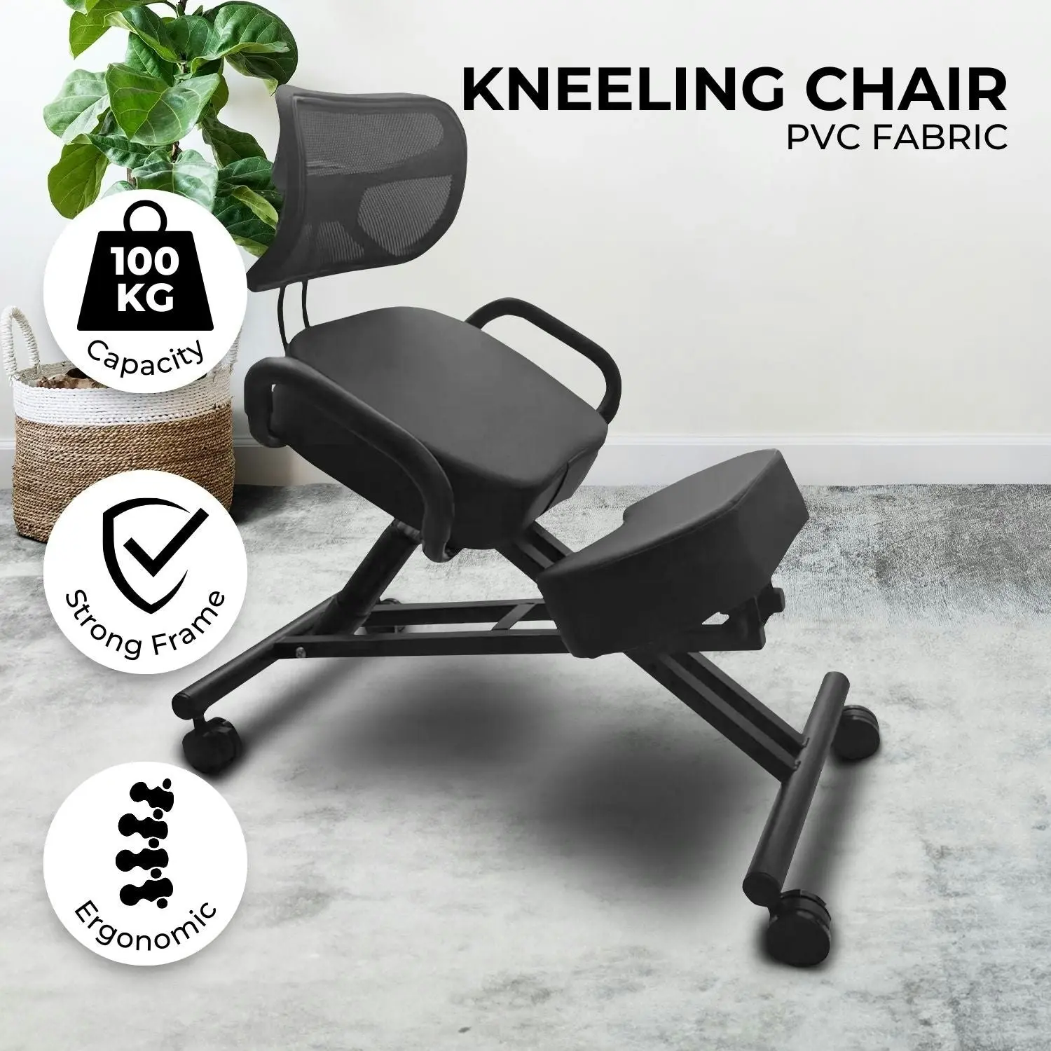 Ekkio Kneeling Chair Computer Ergonomic Office Stool Adjustable Home Work Furniture