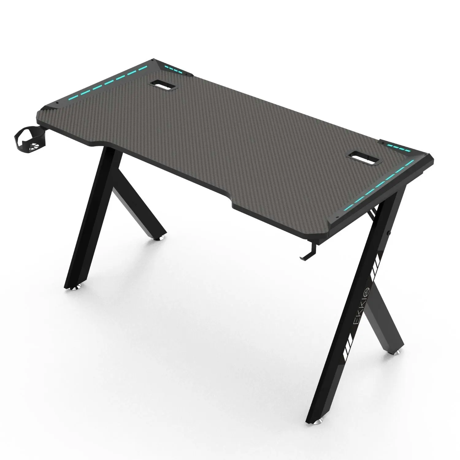 Ekkio RGB Gaming Desk Y Shape 140cm - Black