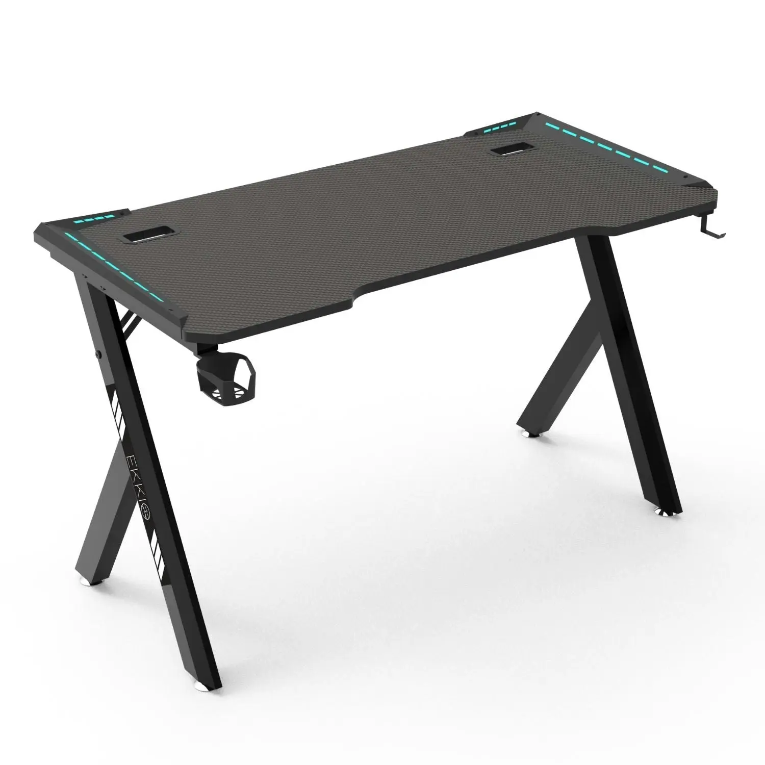 Ekkio RGB Gaming Desk Y Shape 140cm - Black