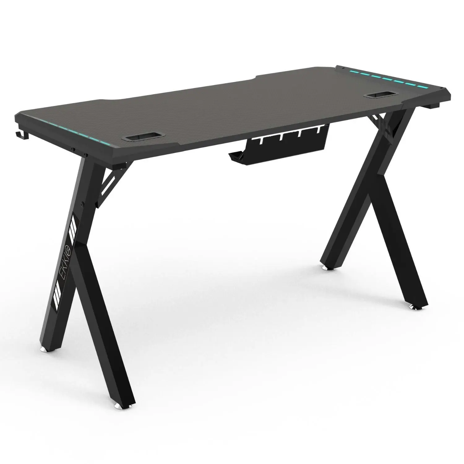 Ekkio RGB Gaming Desk Y Shape 140cm - Black