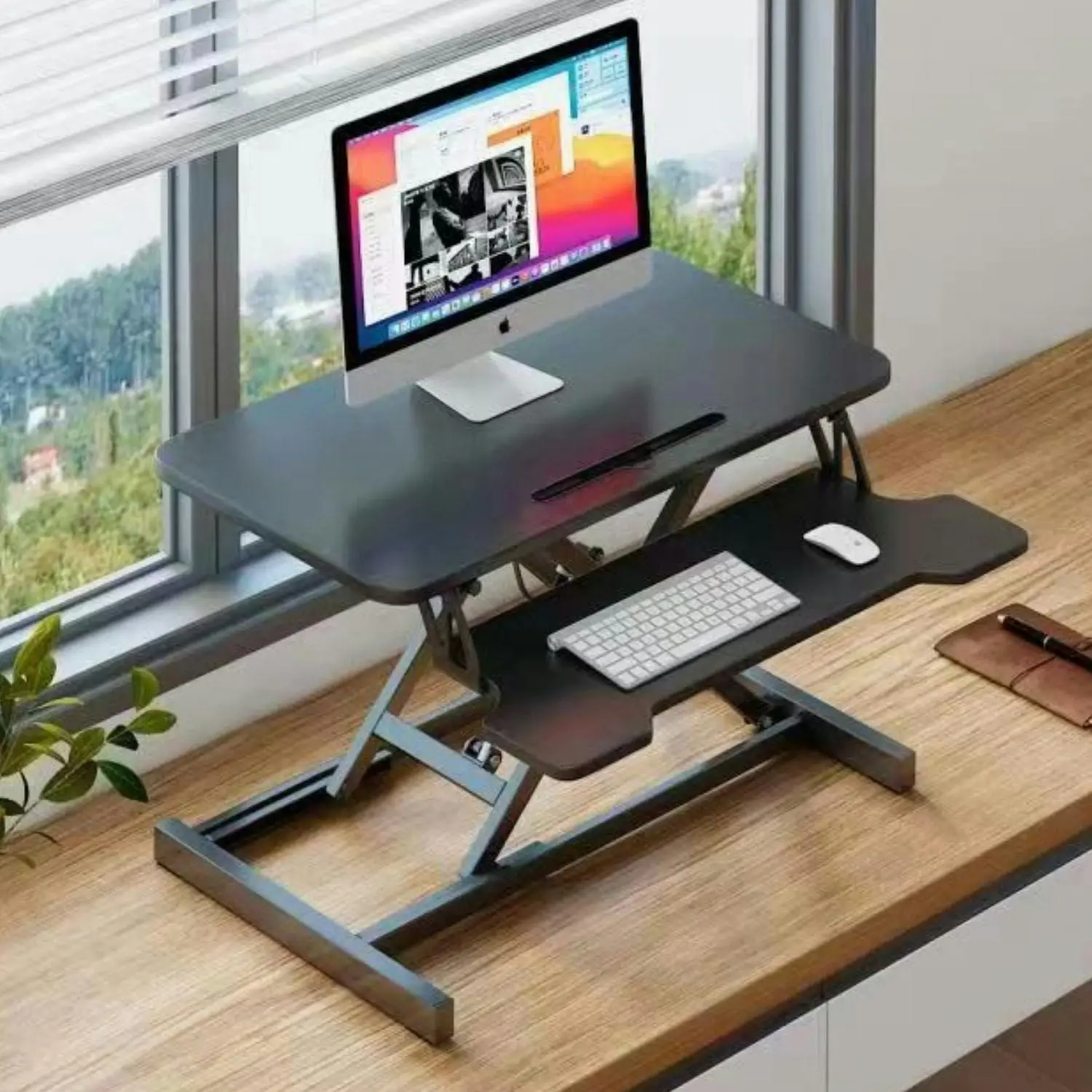 Ekkio Standing Desk Riser Height Adjustable Stand Up Computer Laptop Converter