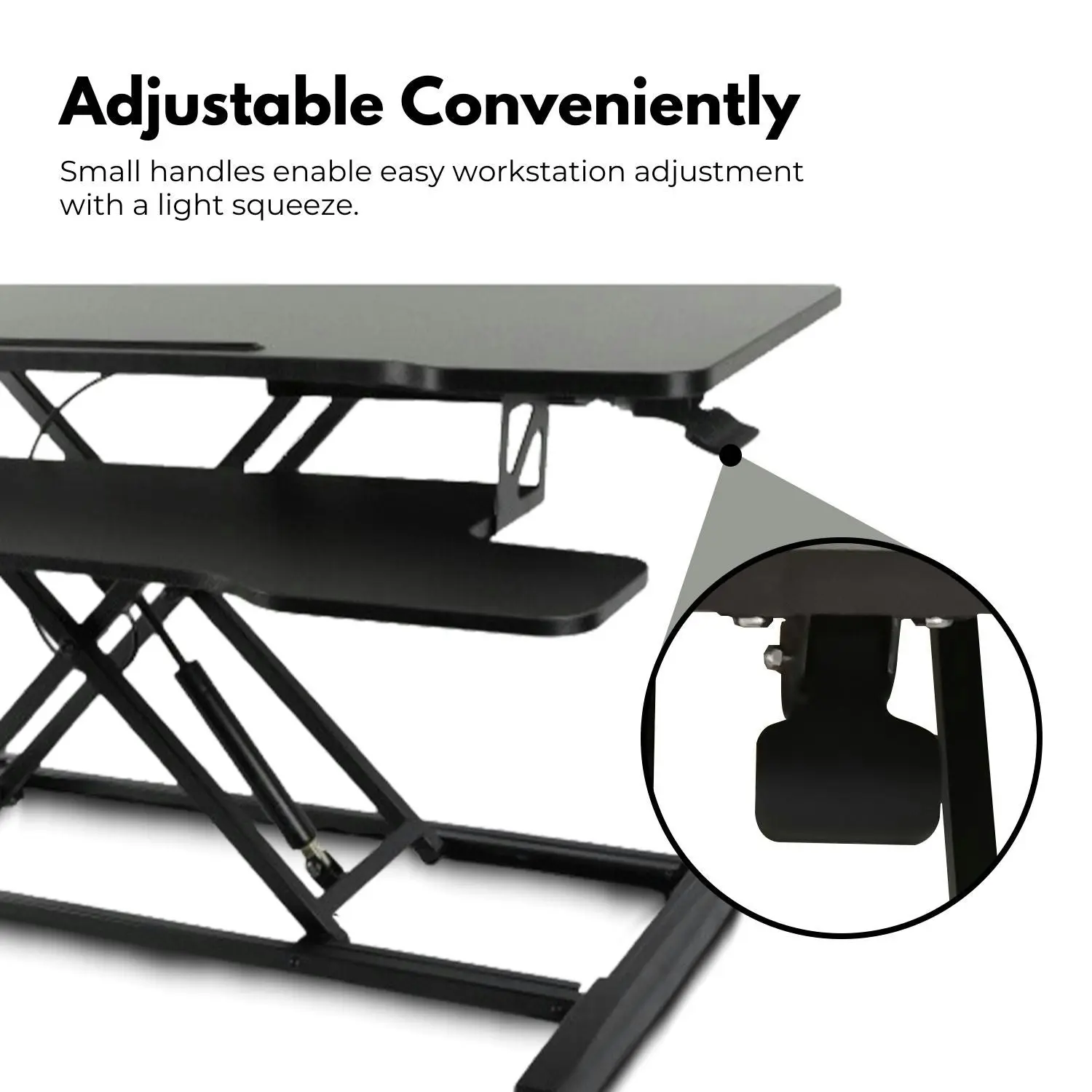 Ekkio Standing Desk Riser Height Adjustable Stand Up Computer Laptop Converter