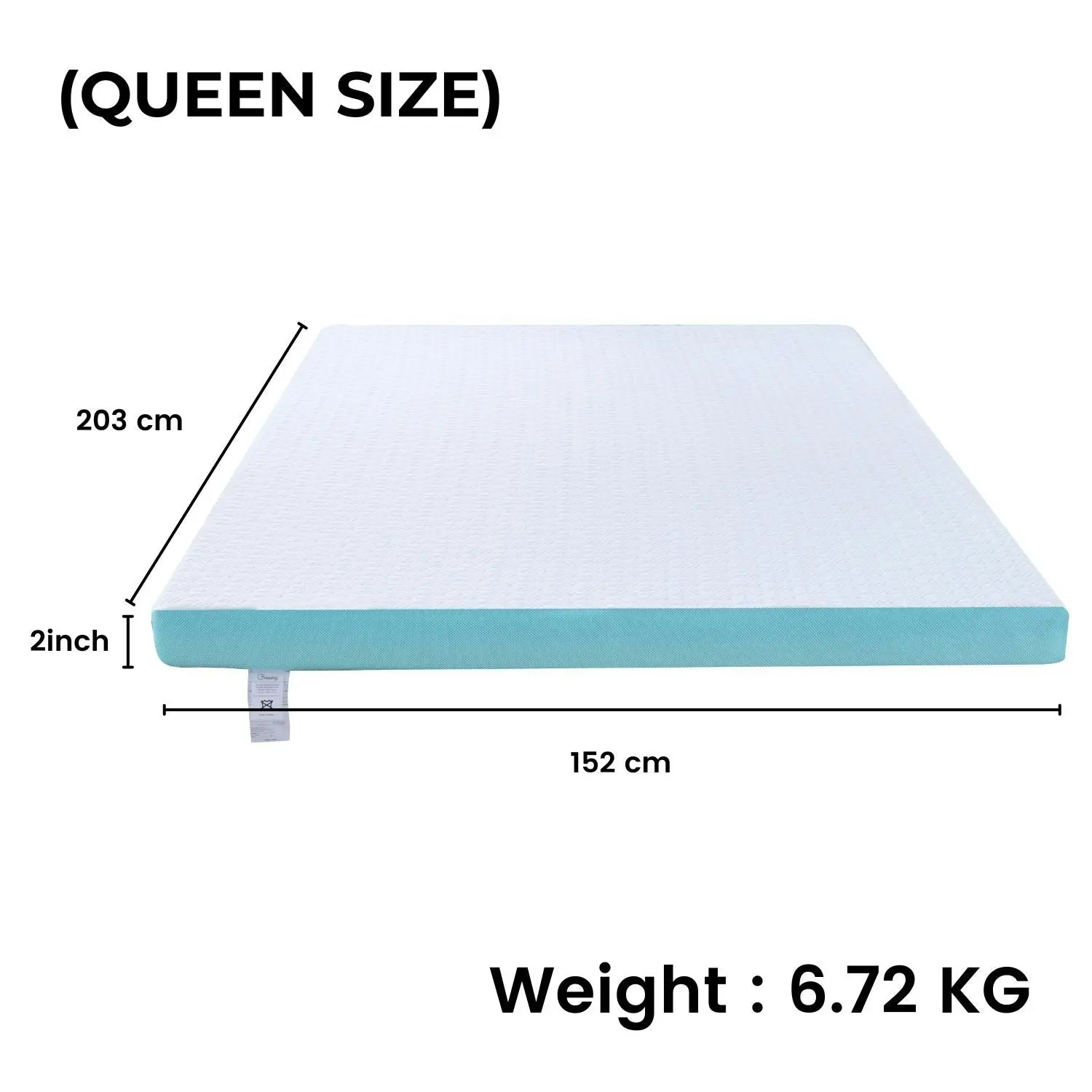 Gominimo Mattress Topper Queen Size Bed ( 5.08cm Thick , 203cm x 152cm ) Dual Layer Memory Foam