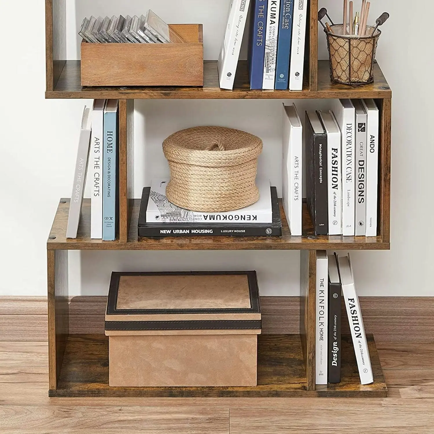 VASAGLE Bookshelf 5 Tiers - Rustic Brown