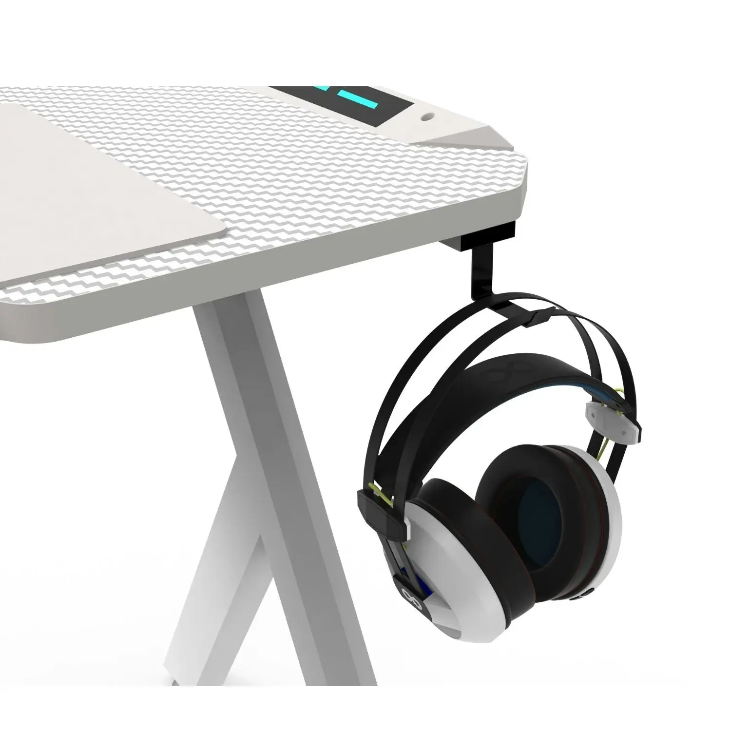 Ekkio RGB Gaming Desk Y Shape 140cm - White