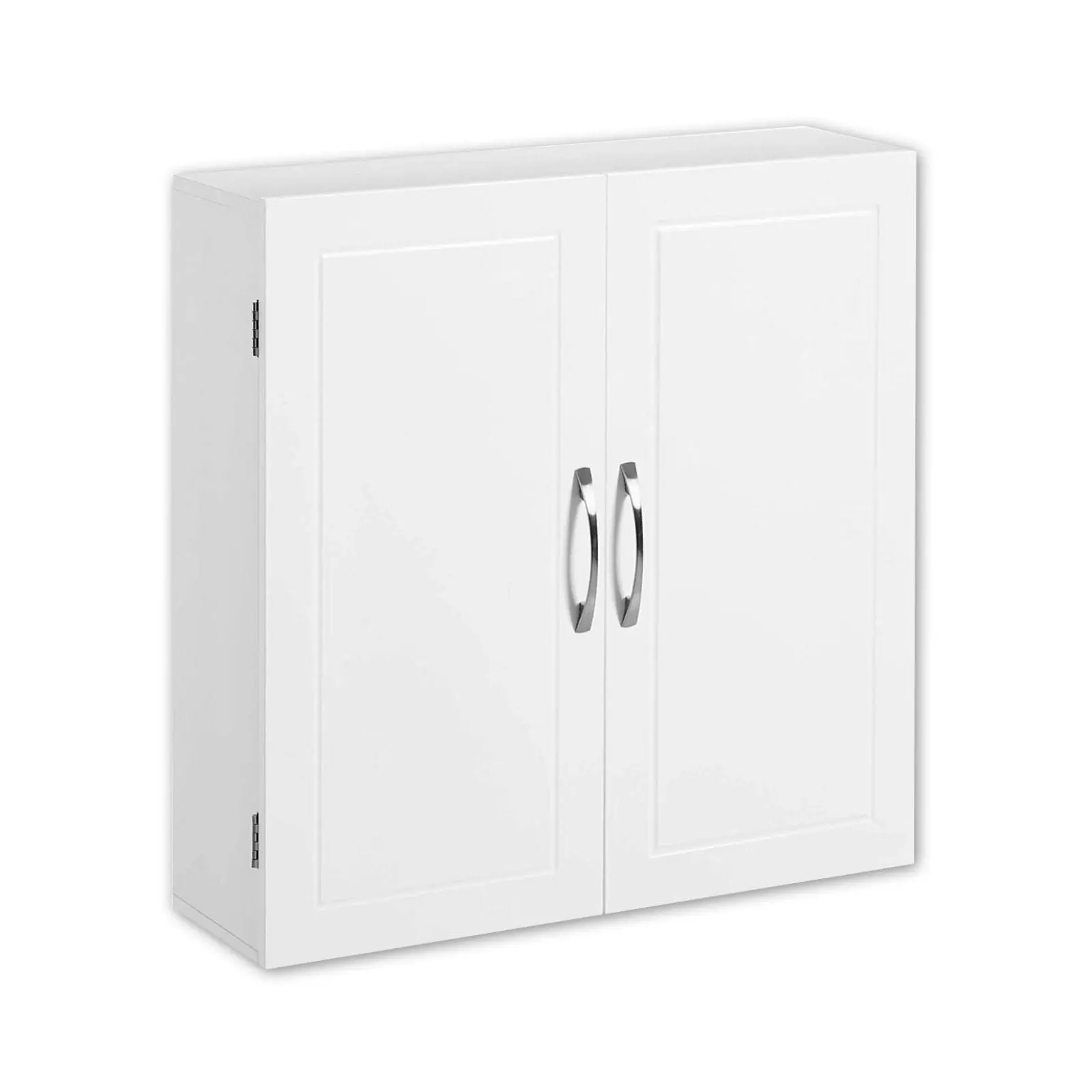 VASAGLE Wall Mounted Cupboard Storage Shelf Bathroom Cabinet - White