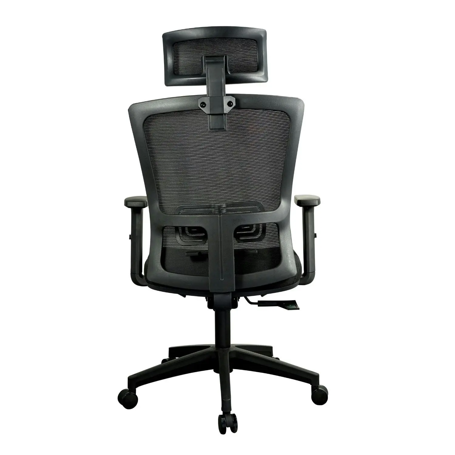 Ekkio Zorae Ergonomic Office Chair w/ Wide Tall S-shaped Backrest Design - Black