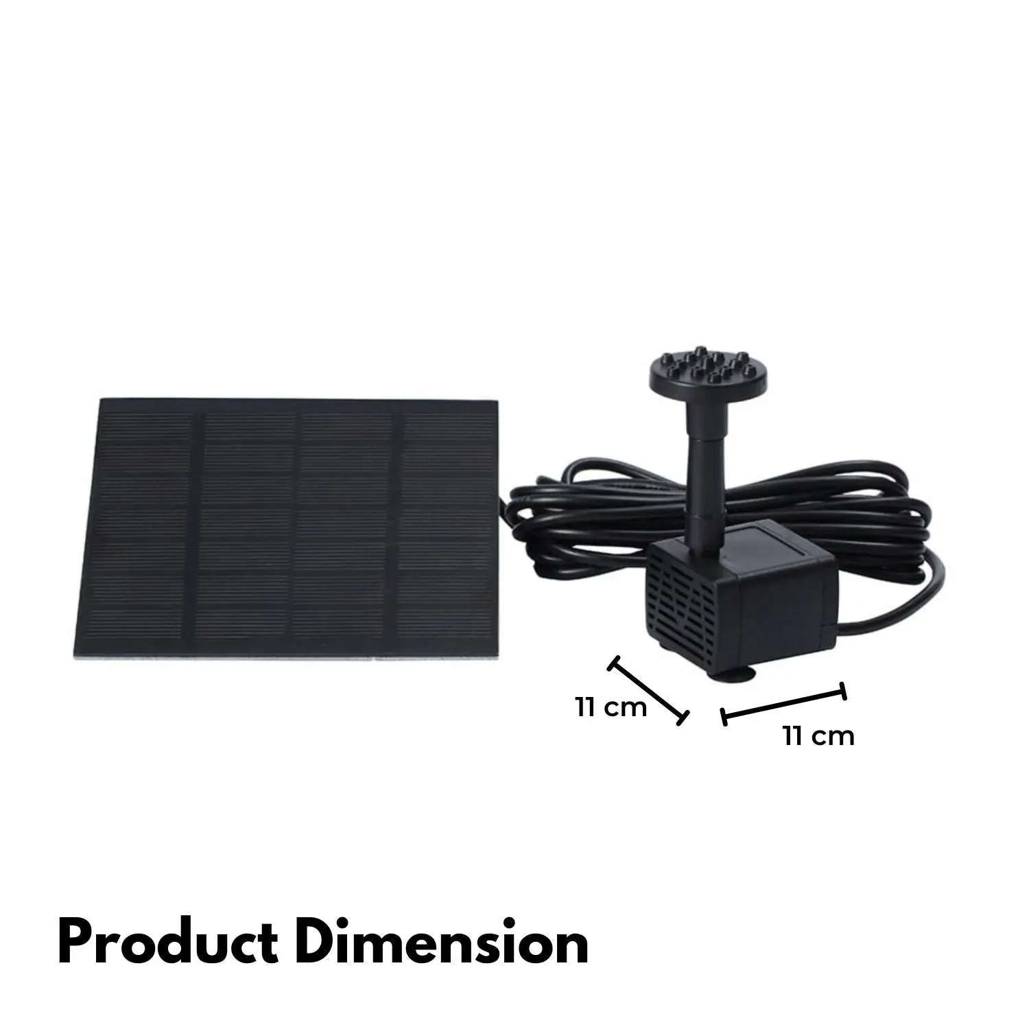 Noveden 1.5W Solar Water Fountain Pump with Panel for Outdoor Garden Bird Bath Pond