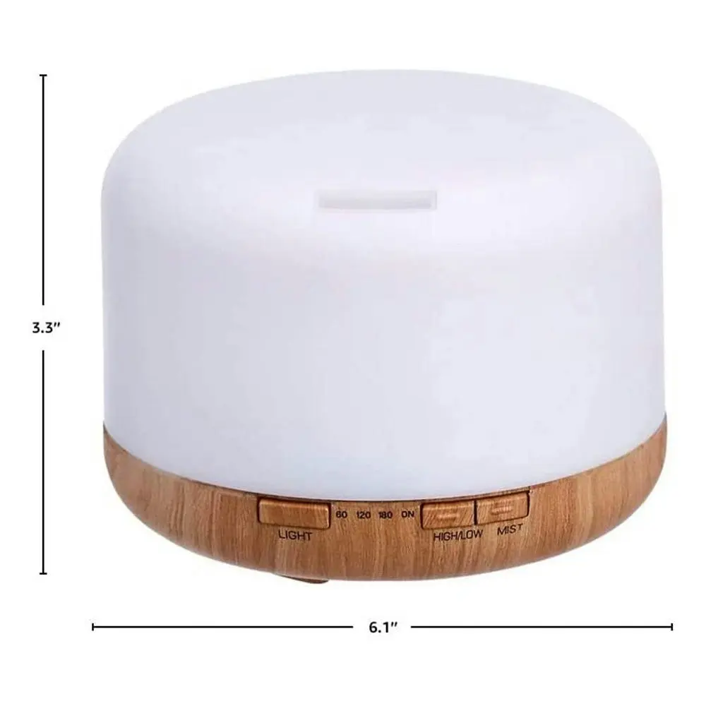 Gominimo 500ml 5 in 1 LED Aromatherapy Aroma Diffuser - Wood Base