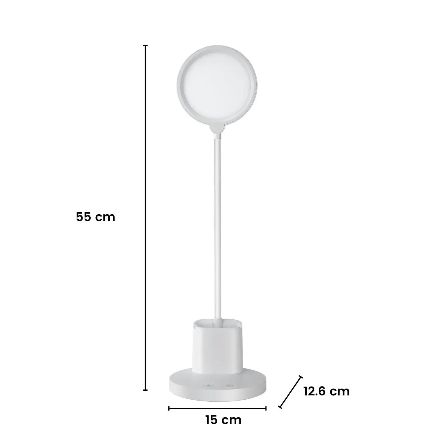 Gominimo LED Desk Lamp Bedside Study Reading Table Light Dimmable 3 Brightness