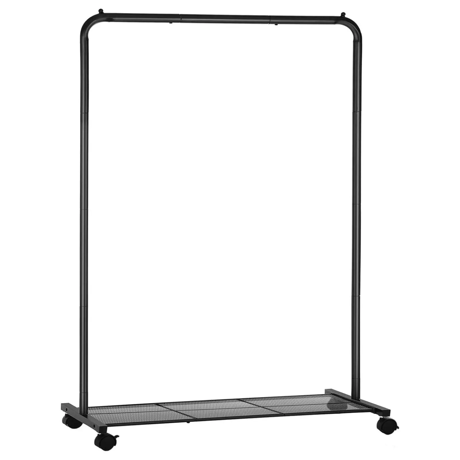 SONGMICS Open Wardrobe Garment Coat Hanger Rail Stand Clothes Rack - Black