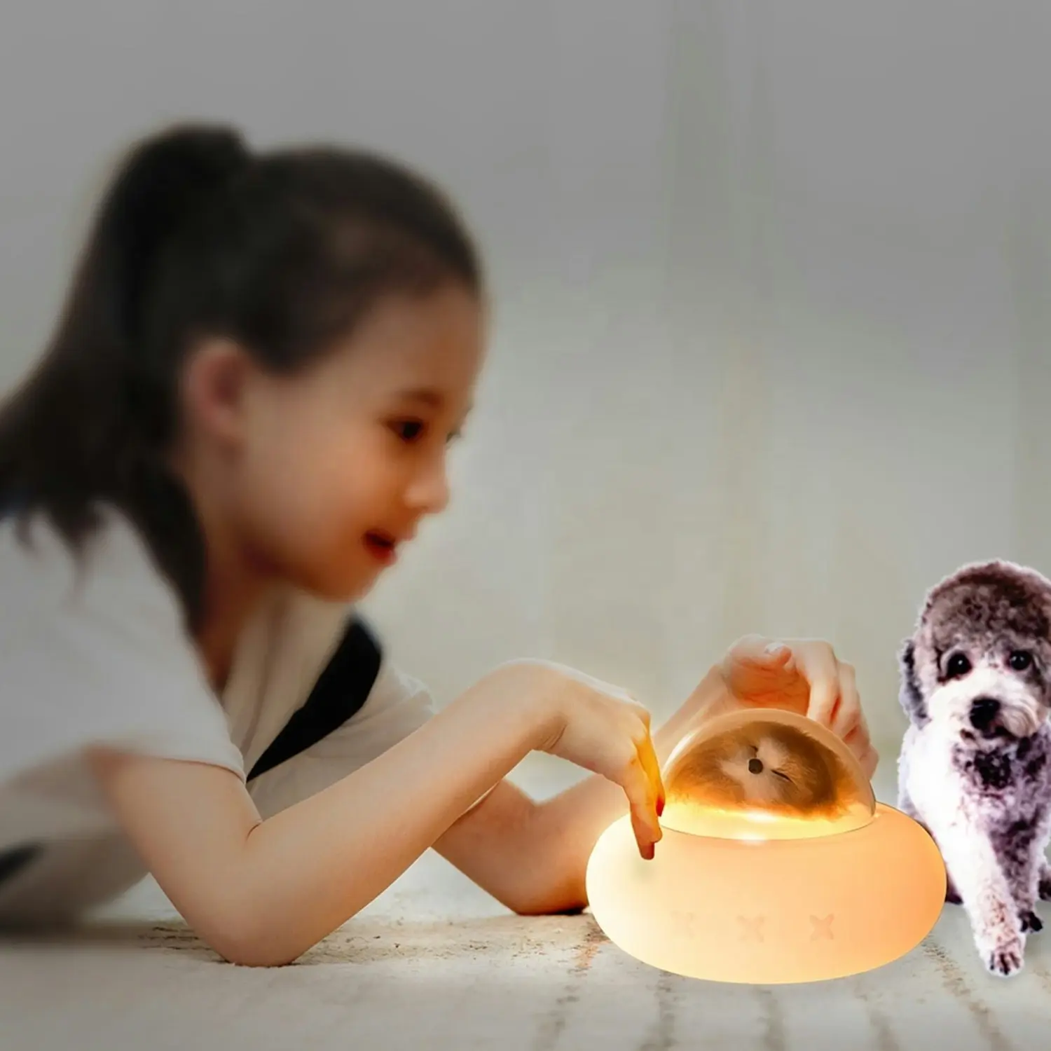 Gominimo Pet Spaceship Rechargeable Light Gift For Girl Partner Couple Birthday Kids