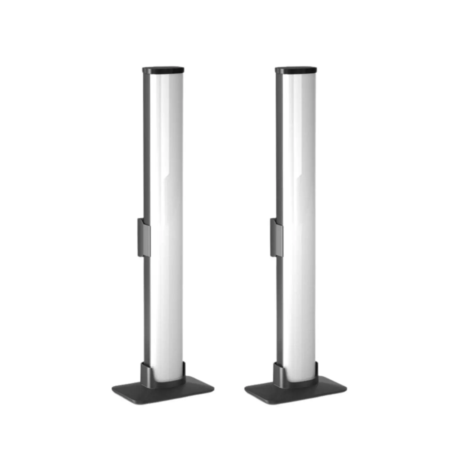 2pcs Gominimo Modern Smart LED Bluetooth Ambient Light Bars - Black