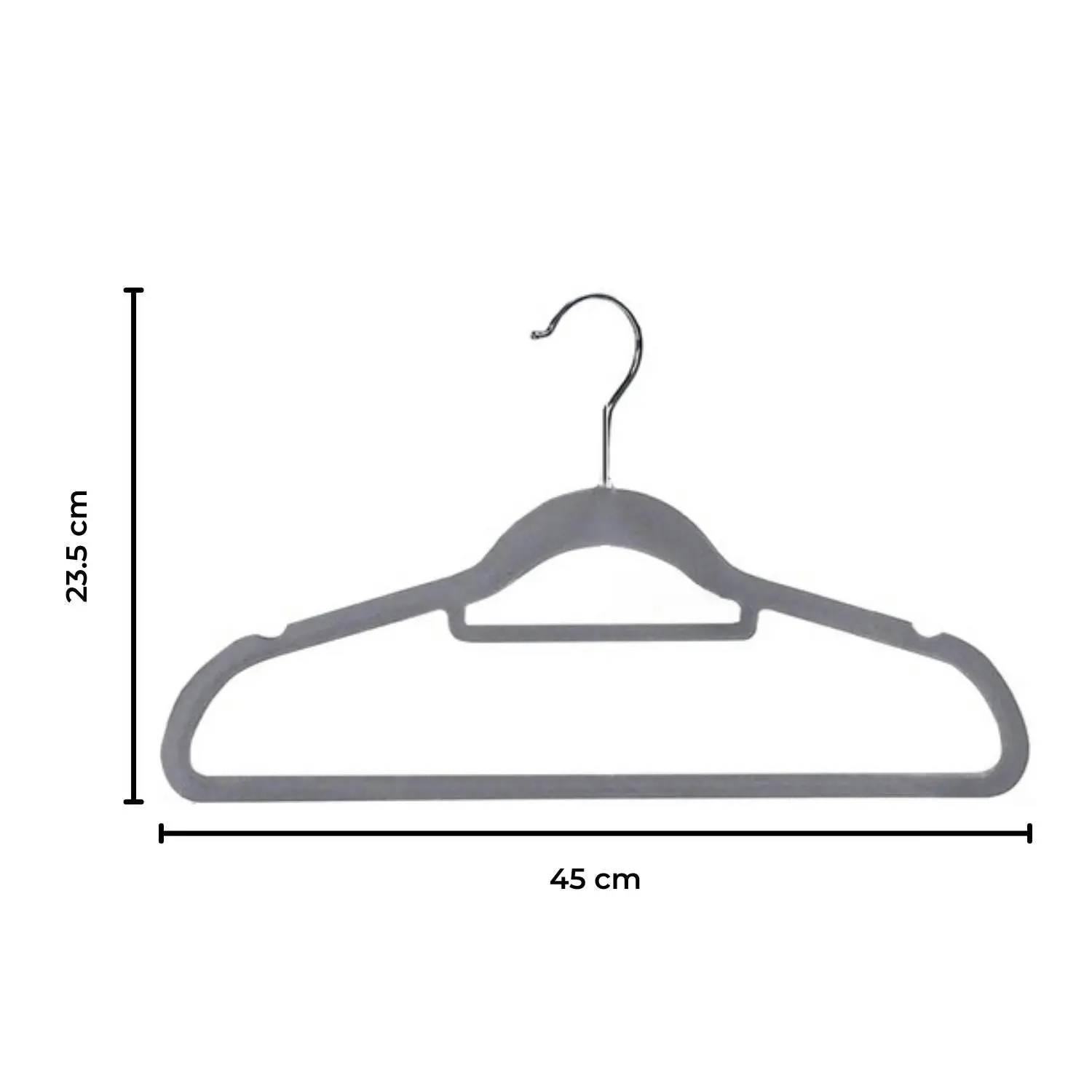 Gominimo 30Pcs Clothes Hanger Anti-Slip 360 Degrees Swivel Hook for Suits Dresses Shirts