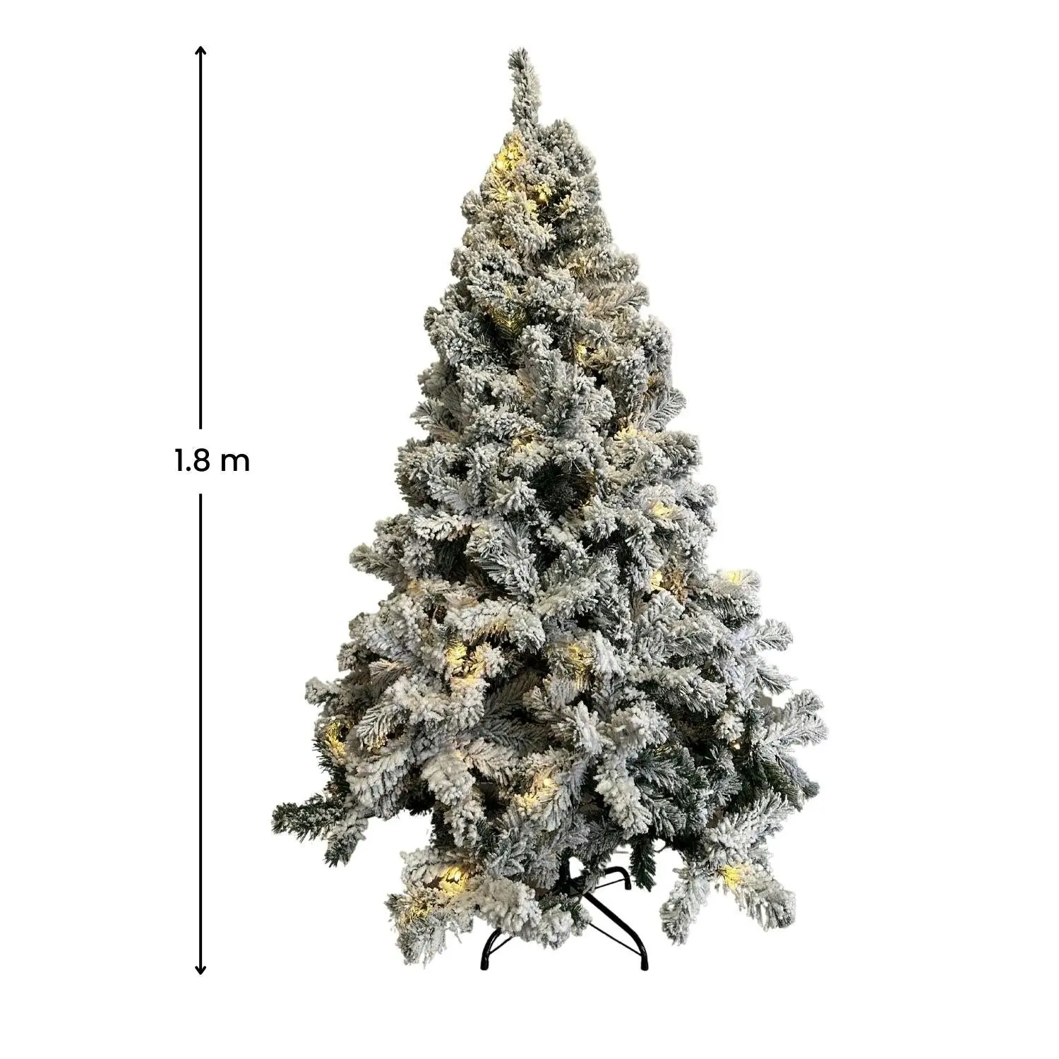 Festiss 1.8m Christmas Tree with 250 LED Lights Warm White (Snowy) FS-TREE-09