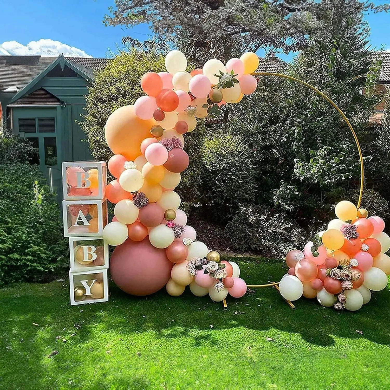 Gominimo 1.8m Balloon Garland Arch Kit Baby Shower Birthday Party DIY Decor