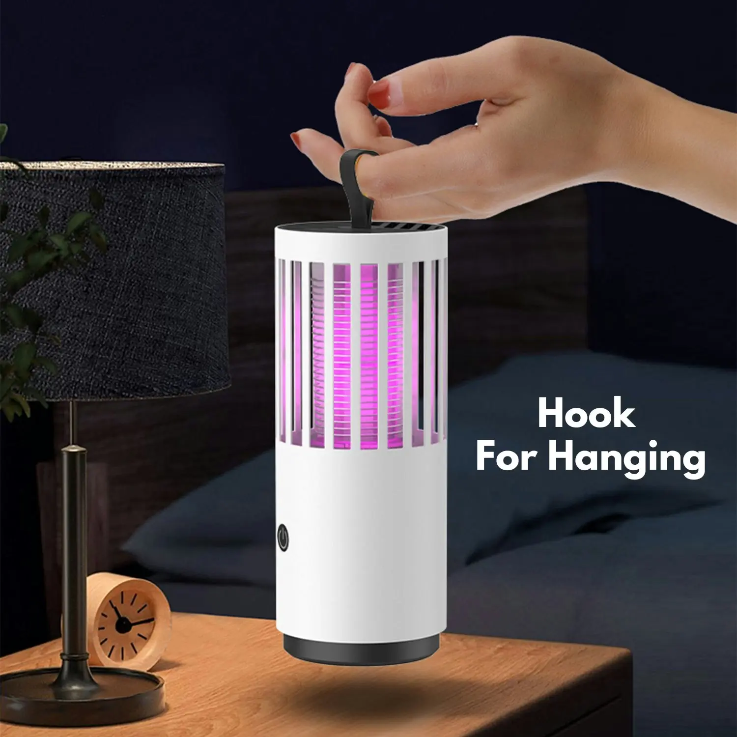 Gominimo Mosquito Killer Lamp with 360-Degree Portable Rechargeable White