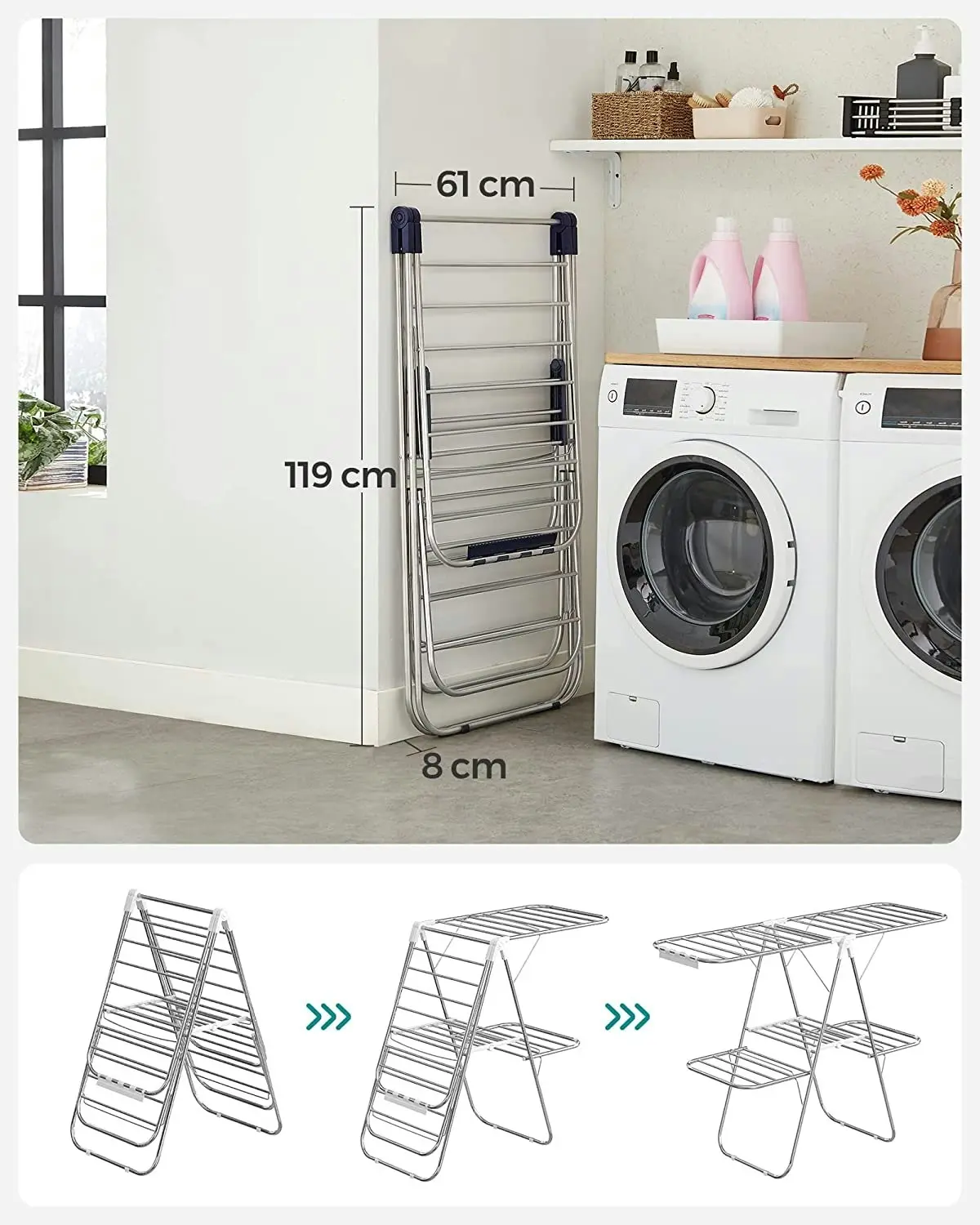 SONGMICS Airer Clothes Rack