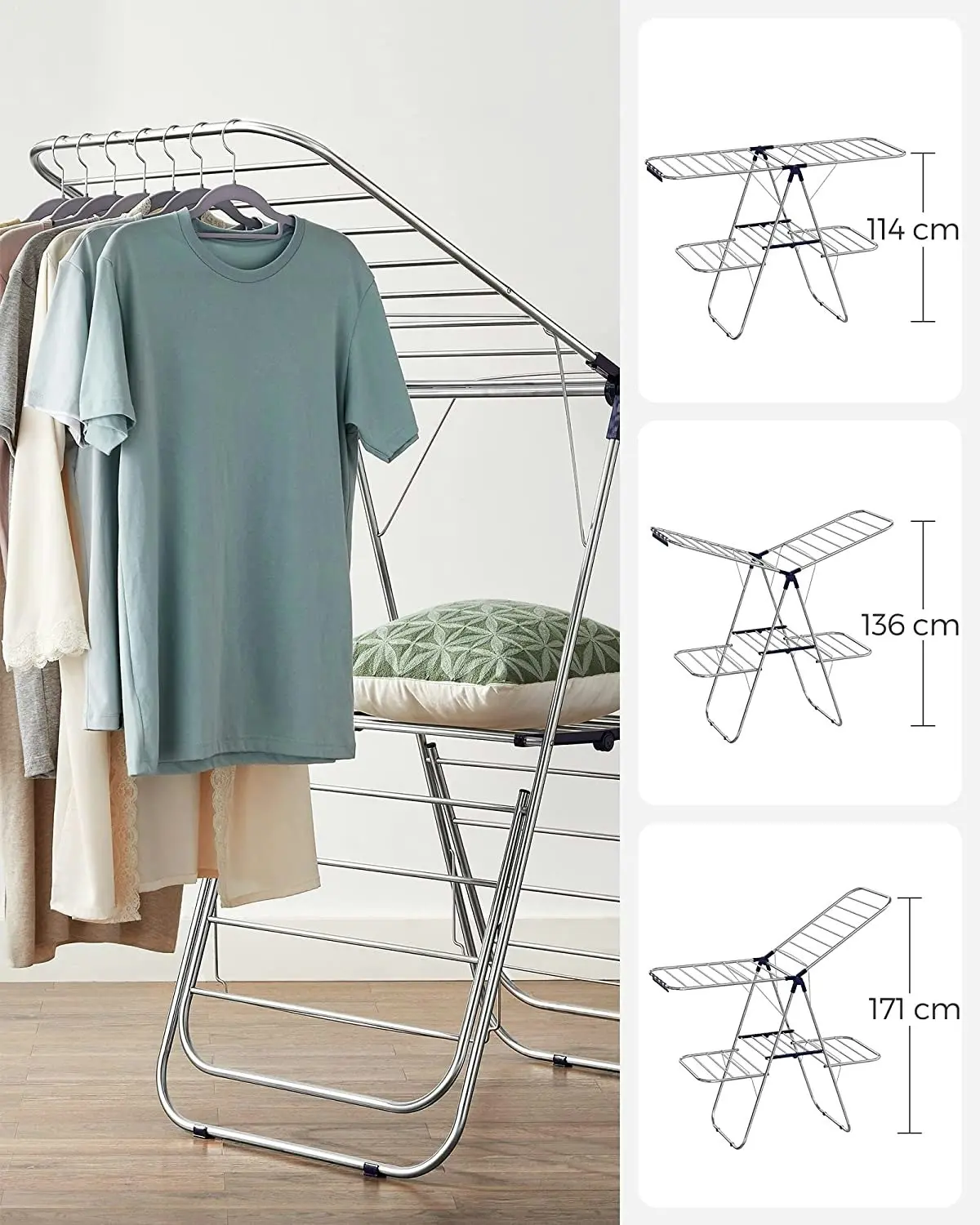 SONGMICS Airer Clothes Rack