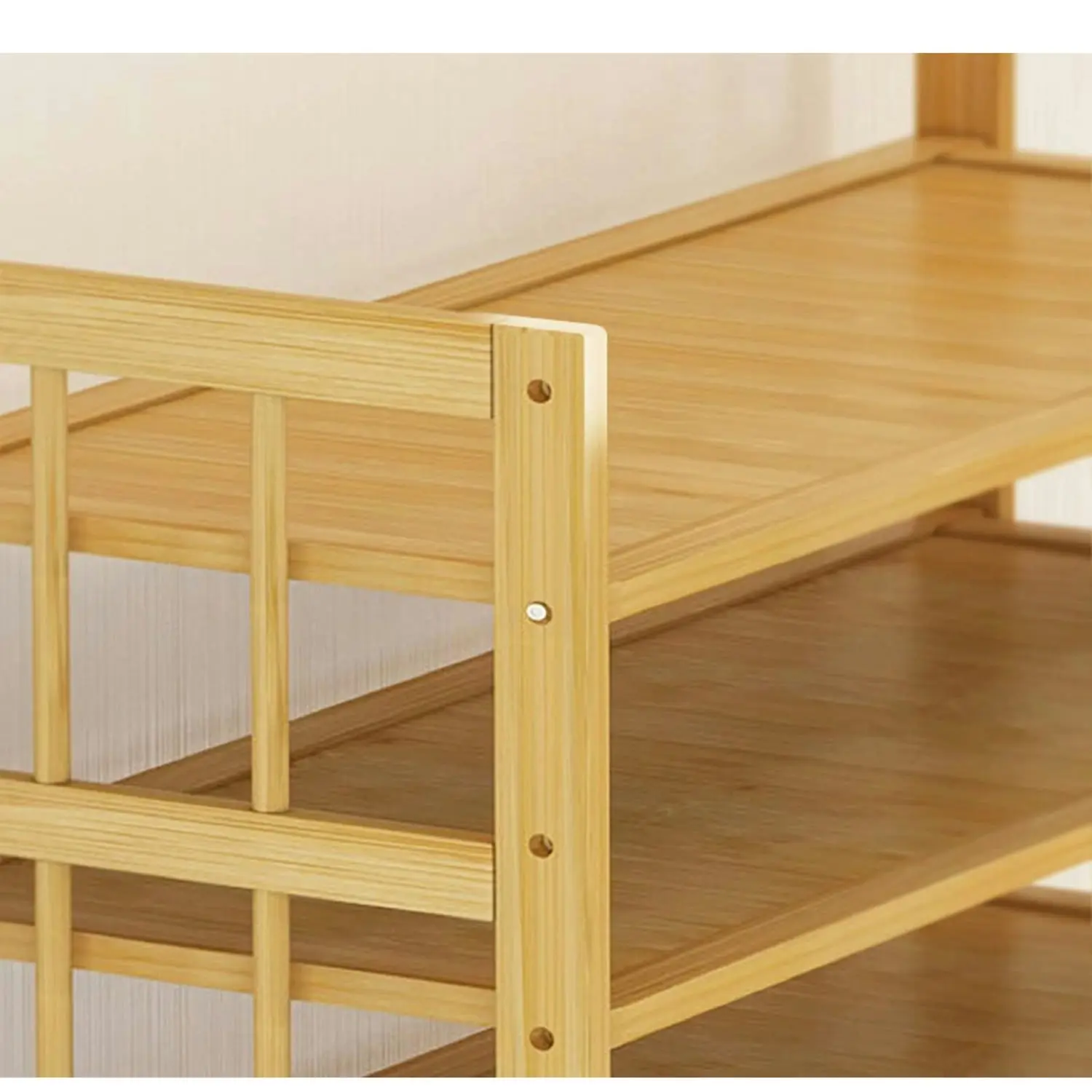 Ekkio 10-Tiers Bamboo Shoe Rack