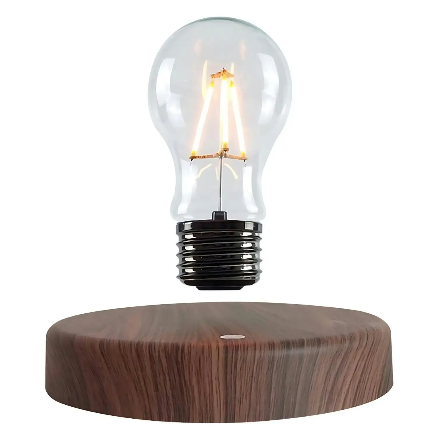 Gominimo Magnetic Floating Levitating Light Bulb with Wooden Base