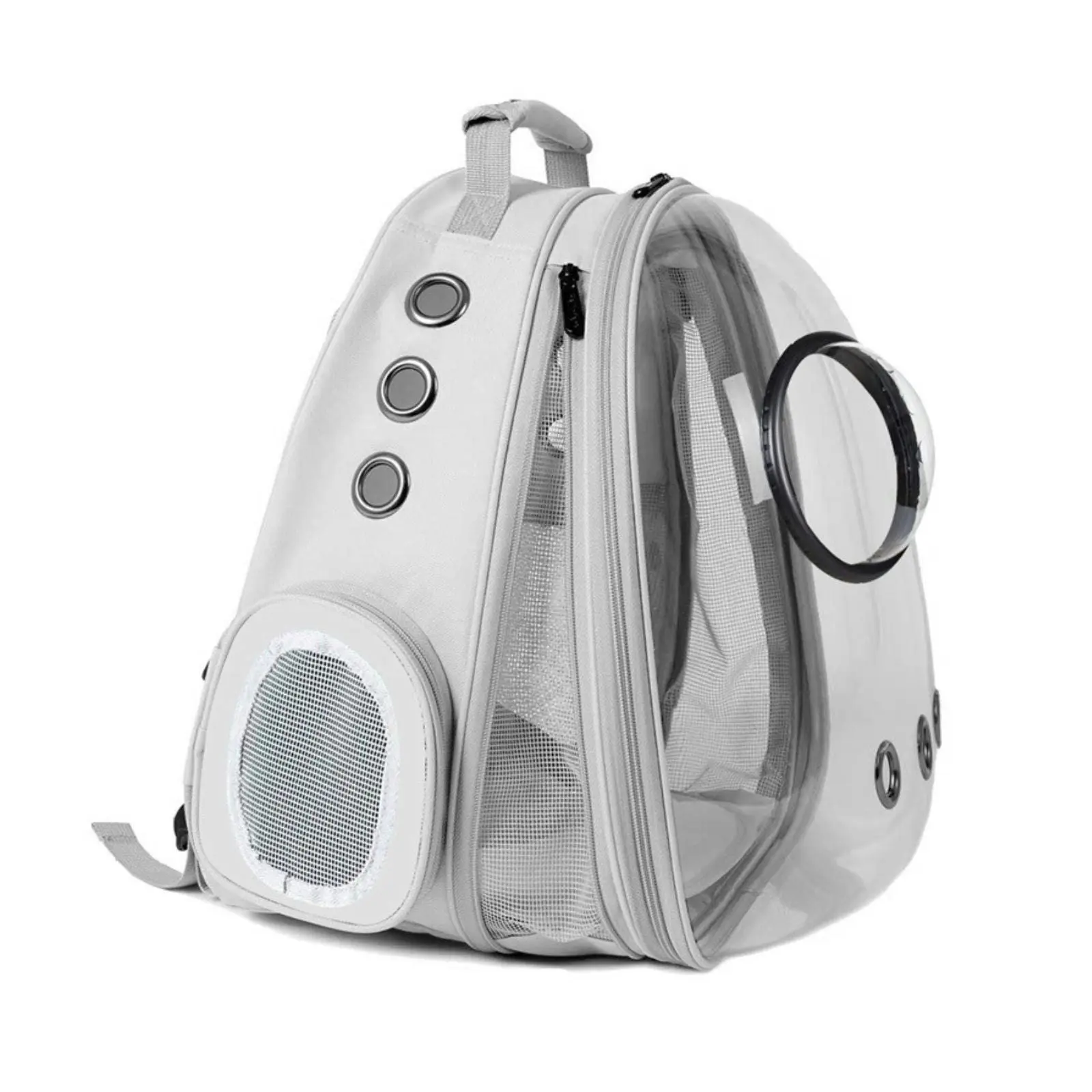 Floofi Expandable Space Capsule Backpack Pet Cat Puppy Bag (Grey)