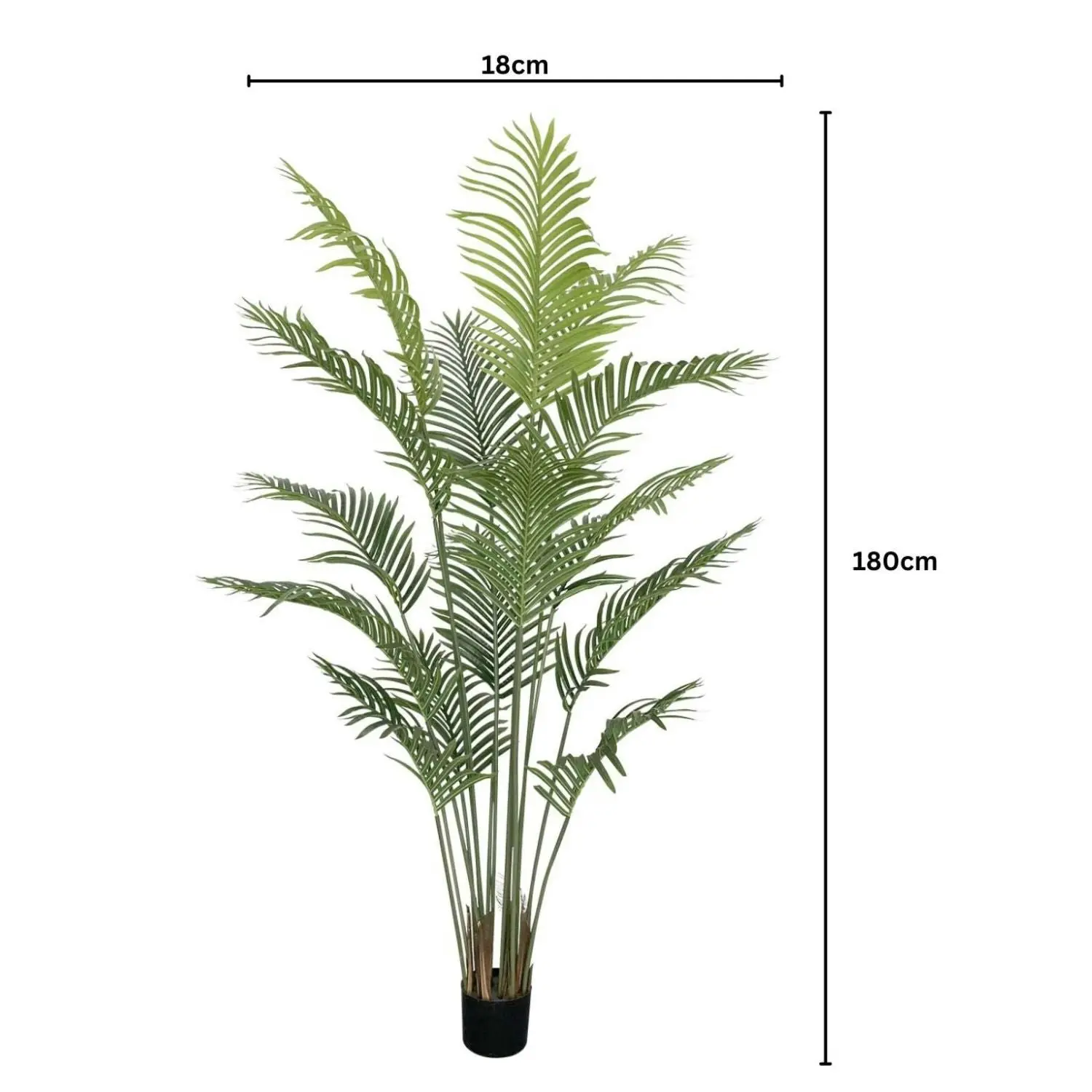 Gominimo 180cm Faux Fake Potted Home Garden Decor Palm Artificial Plant