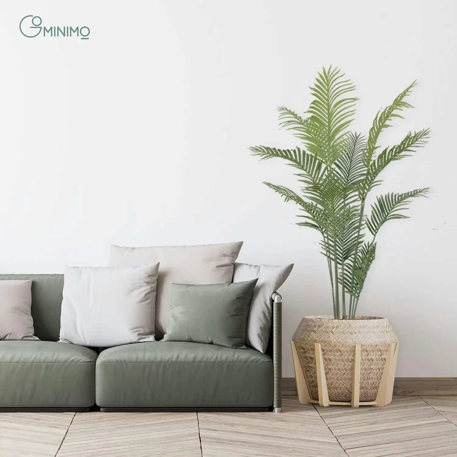 Gominimo 180cm Faux Fake Potted Home Garden Decor Palm Artificial Plant