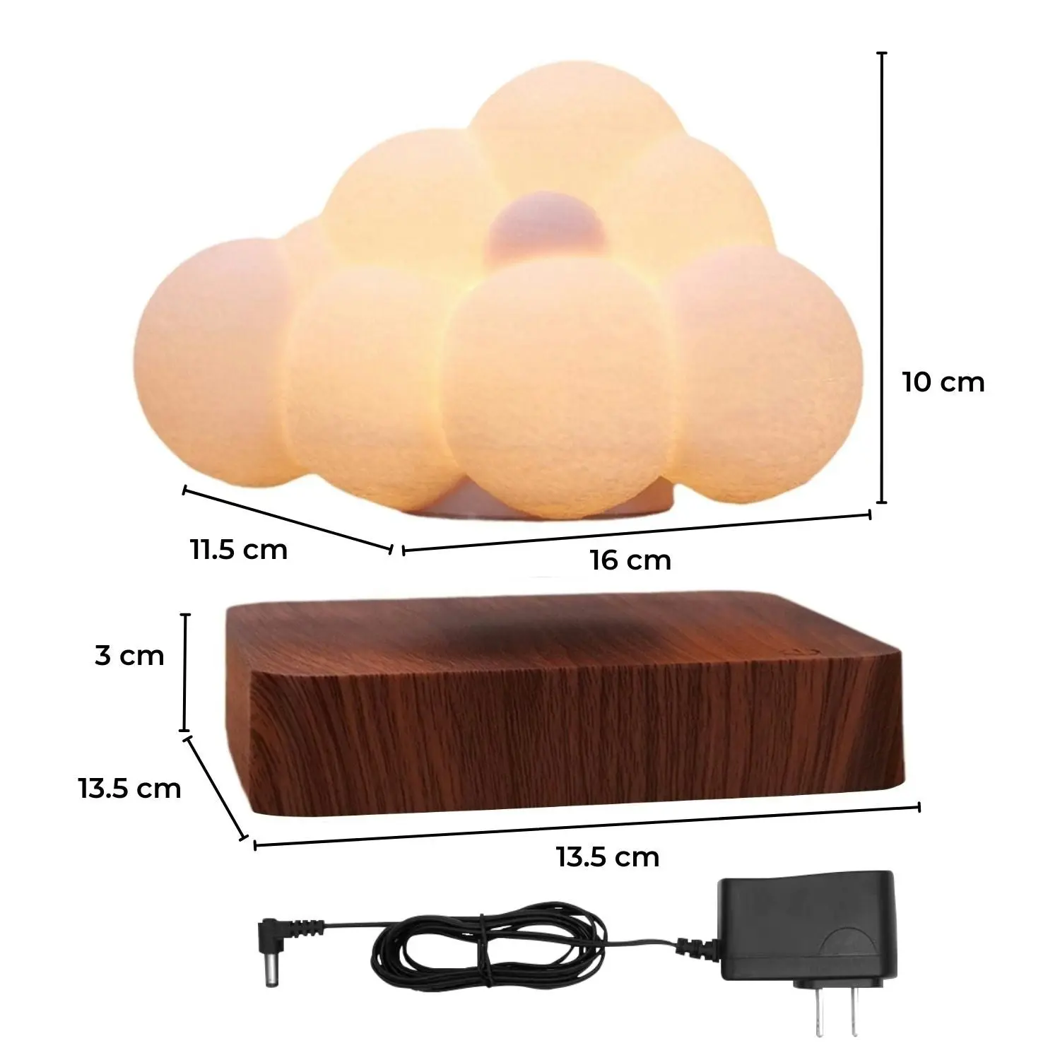 Gominimo Cloud Dark Brown Base Lighting Floating Lamp Levitation