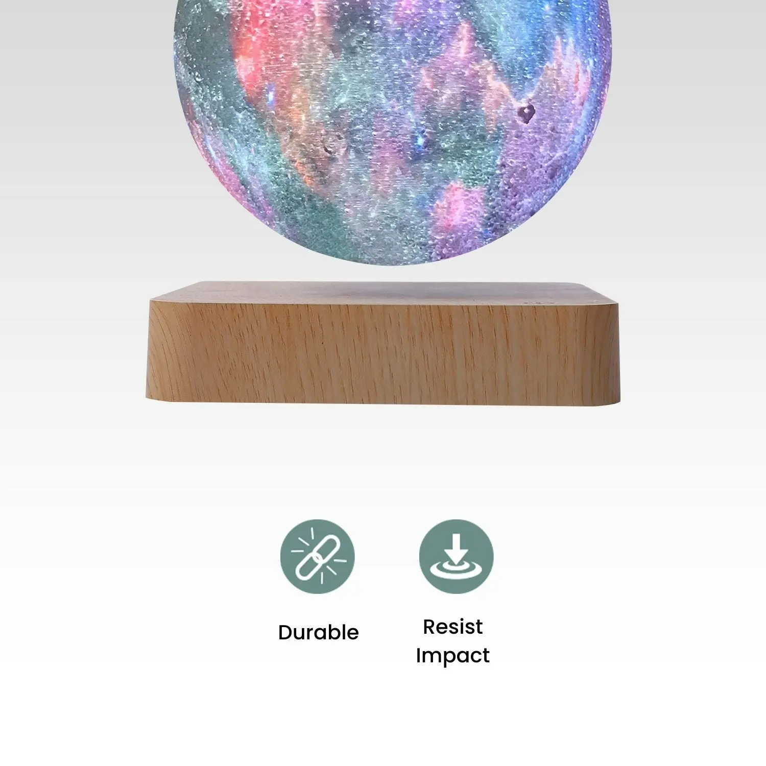 Gominimo Magnetic Levitating Galaxy Moon Table Lamp Home Decor Floating Light