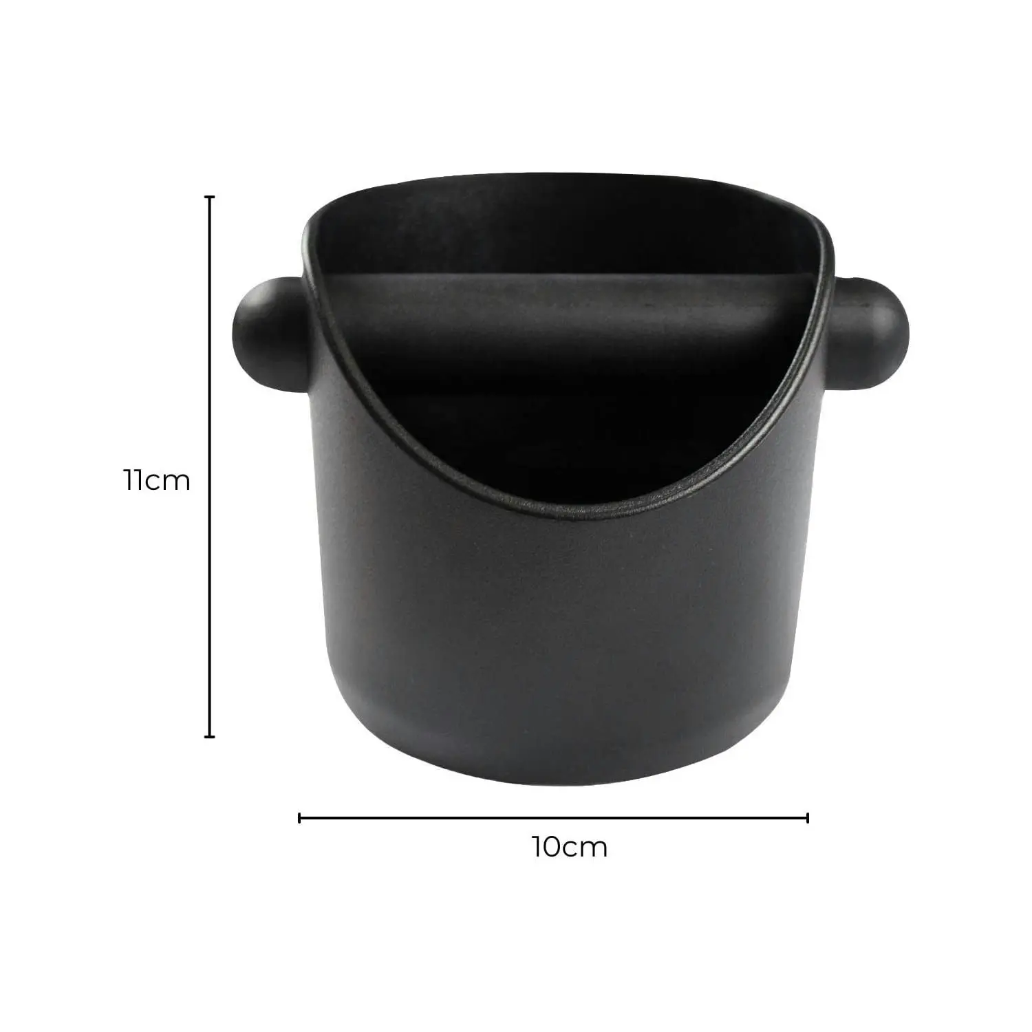 Gominimo Coffee Knock Box With Removable Knock Bar Anti-Slip Design Black