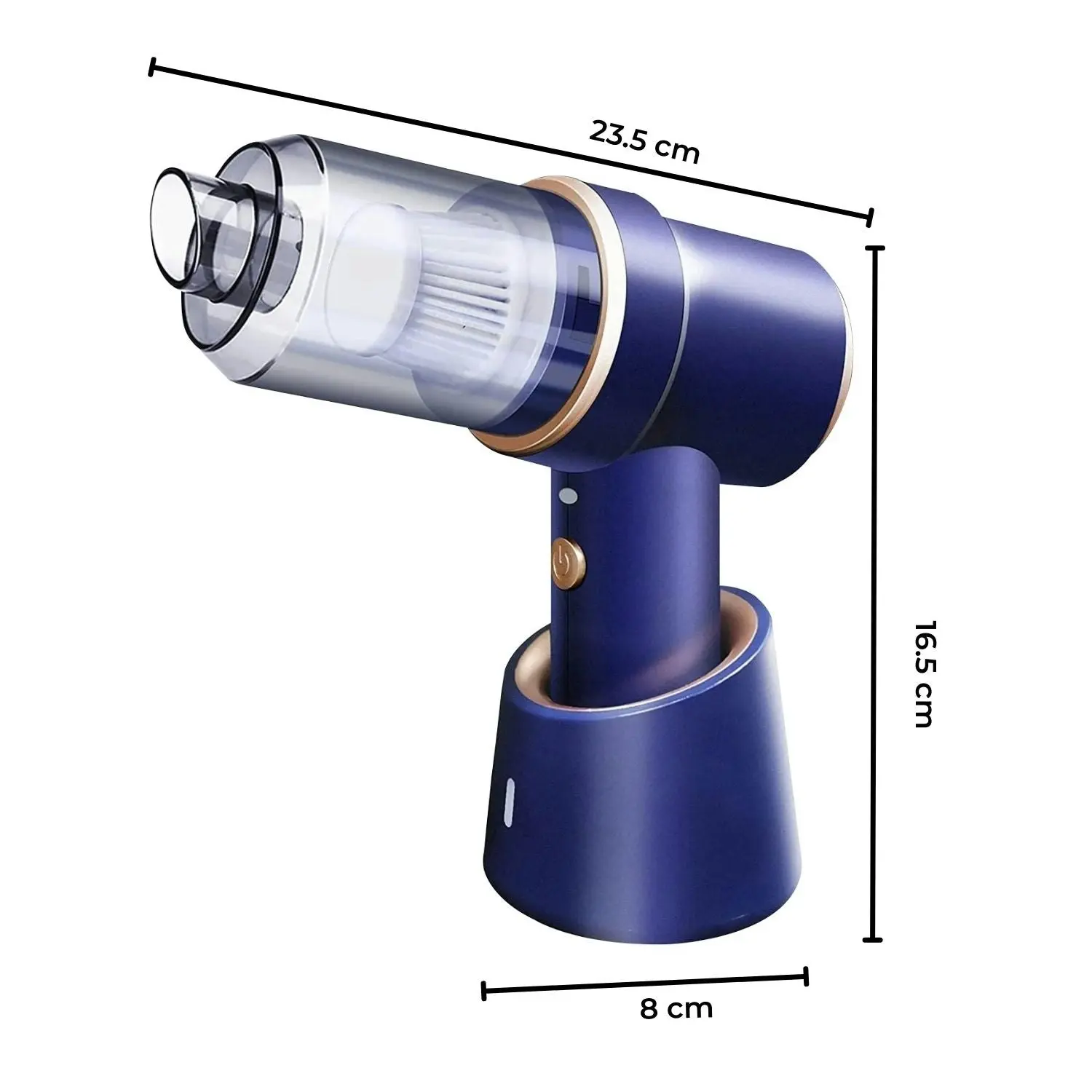 Miraklass 45000RPM Cordless Vacuum Cleaner Dust Blower Air Duster Charging Base