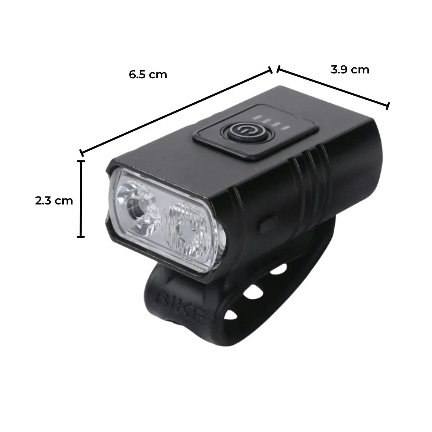 Kiliroo USB Rechargeable Bicycle Bike Light with Tail Light Waterproof 2 Bulbs