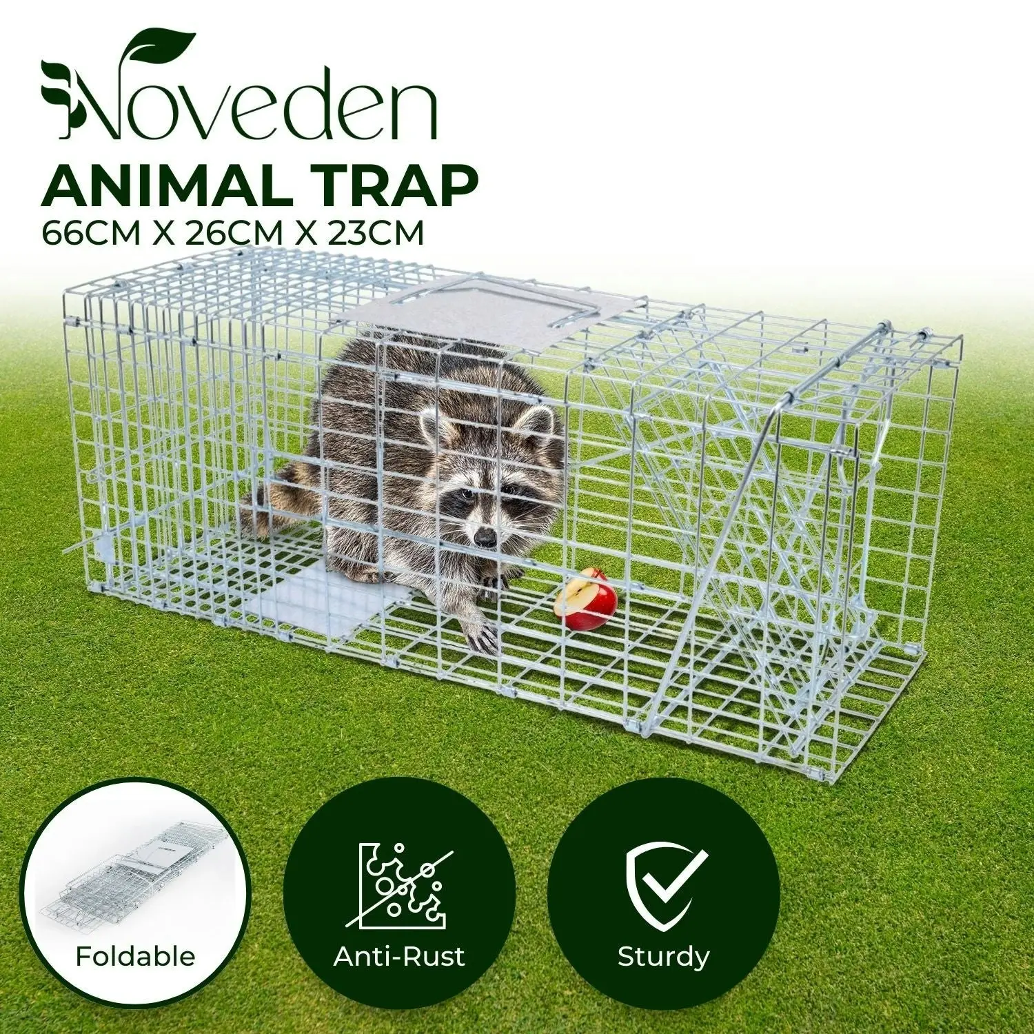 Noveden Folding Humane Live Catch Possum Fox Koala Rabbit Bird Cat Animal Trap Cage