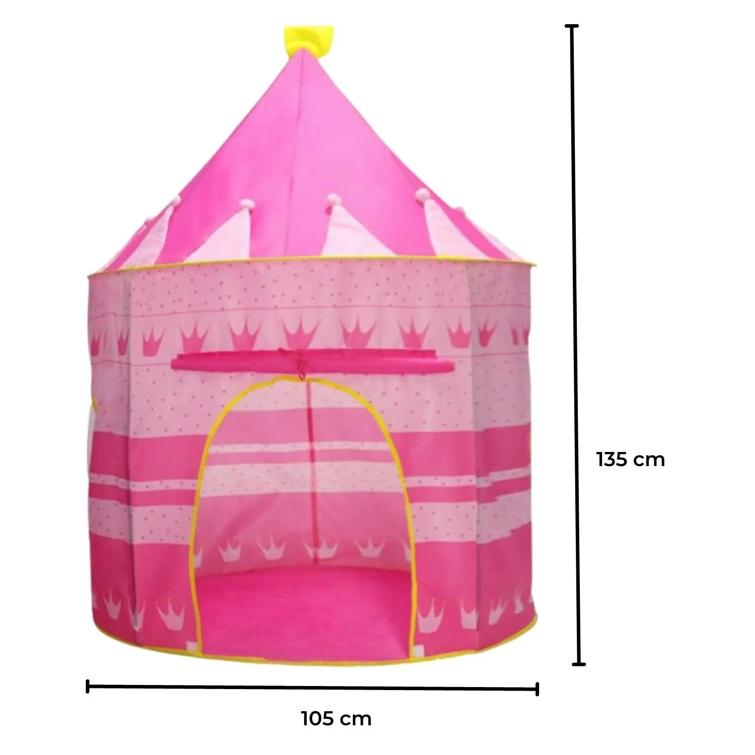 Gominimo Kids Play Tent 12 Crowns Toys Secure Stability Playhouse Pink