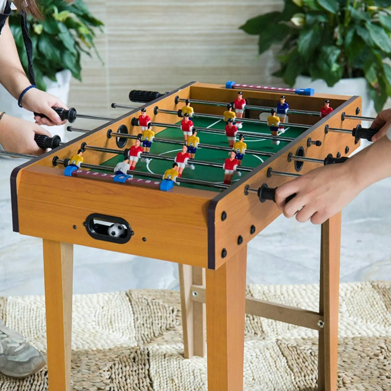 Gominimo 69cm Tabletop Football Game Table Suitable for Daily Use (Wooden)