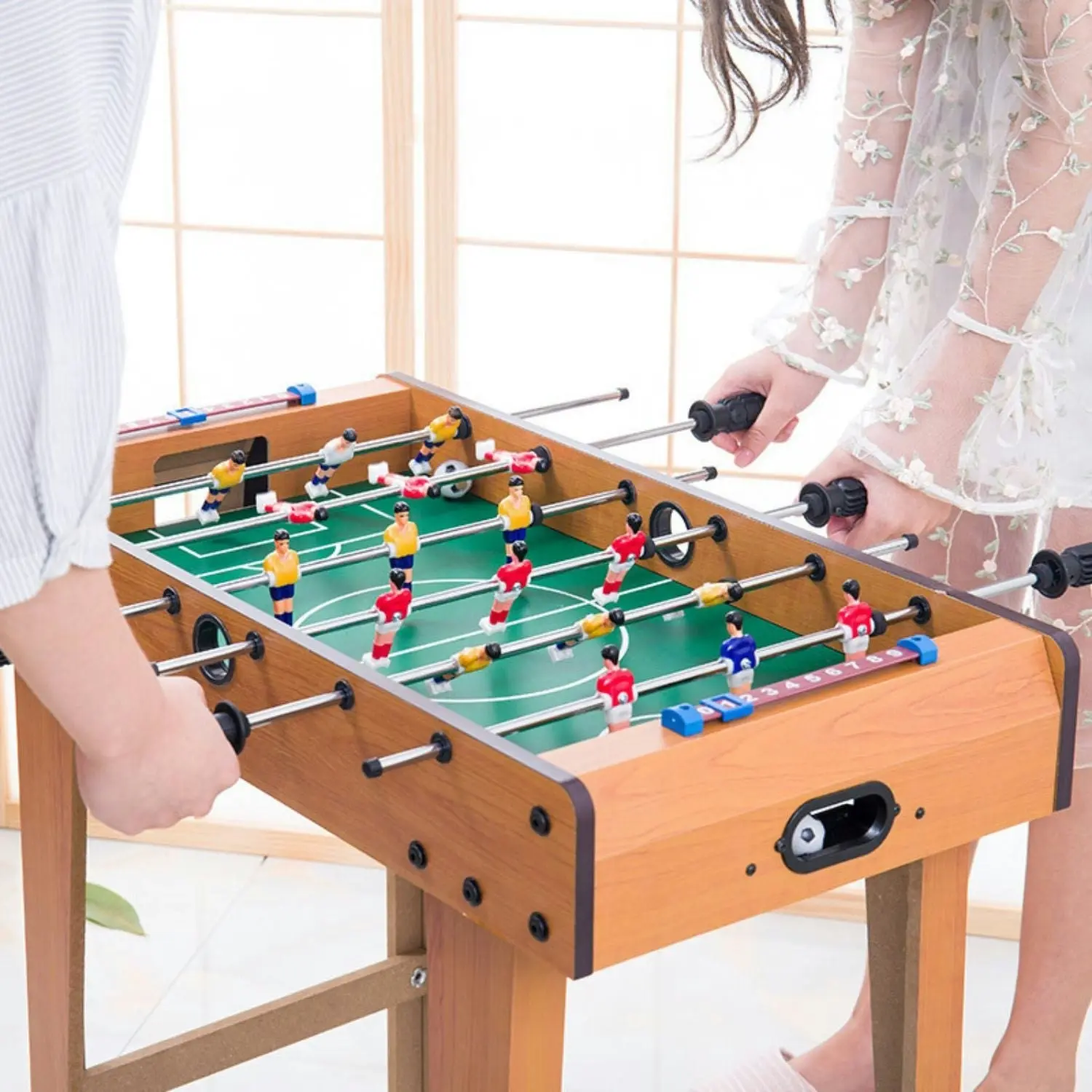 Gominimo 69cm Tabletop Football Game Table Suitable for Daily Use (Wooden)