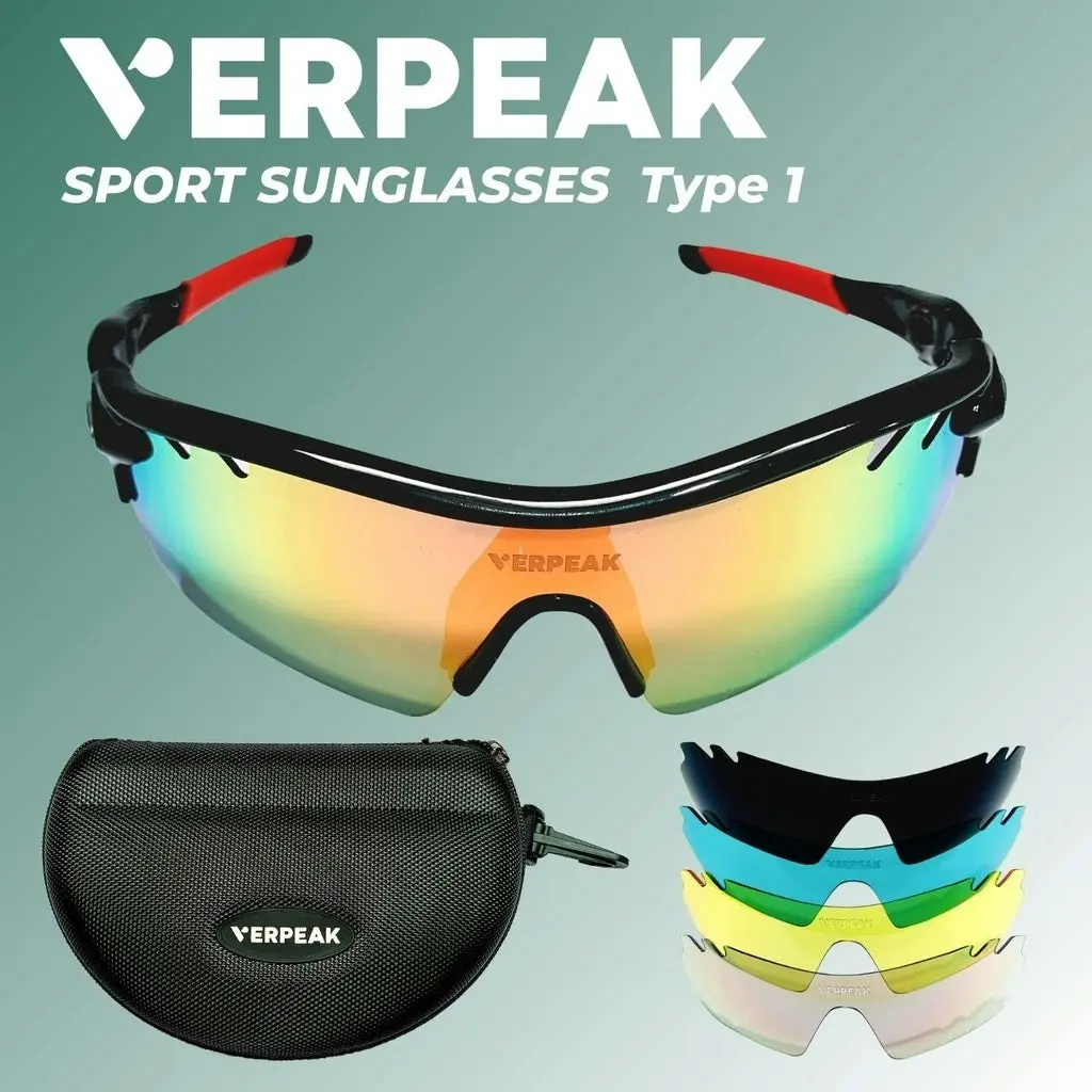 Verpeak Sport Sunglasses UV400 - Black