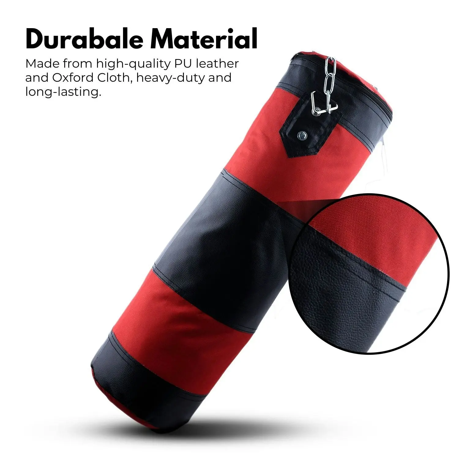 Verpeak 100cm Hanging Punching Bag Set Boxing Bag Home Gym Training Kickboxing Karate