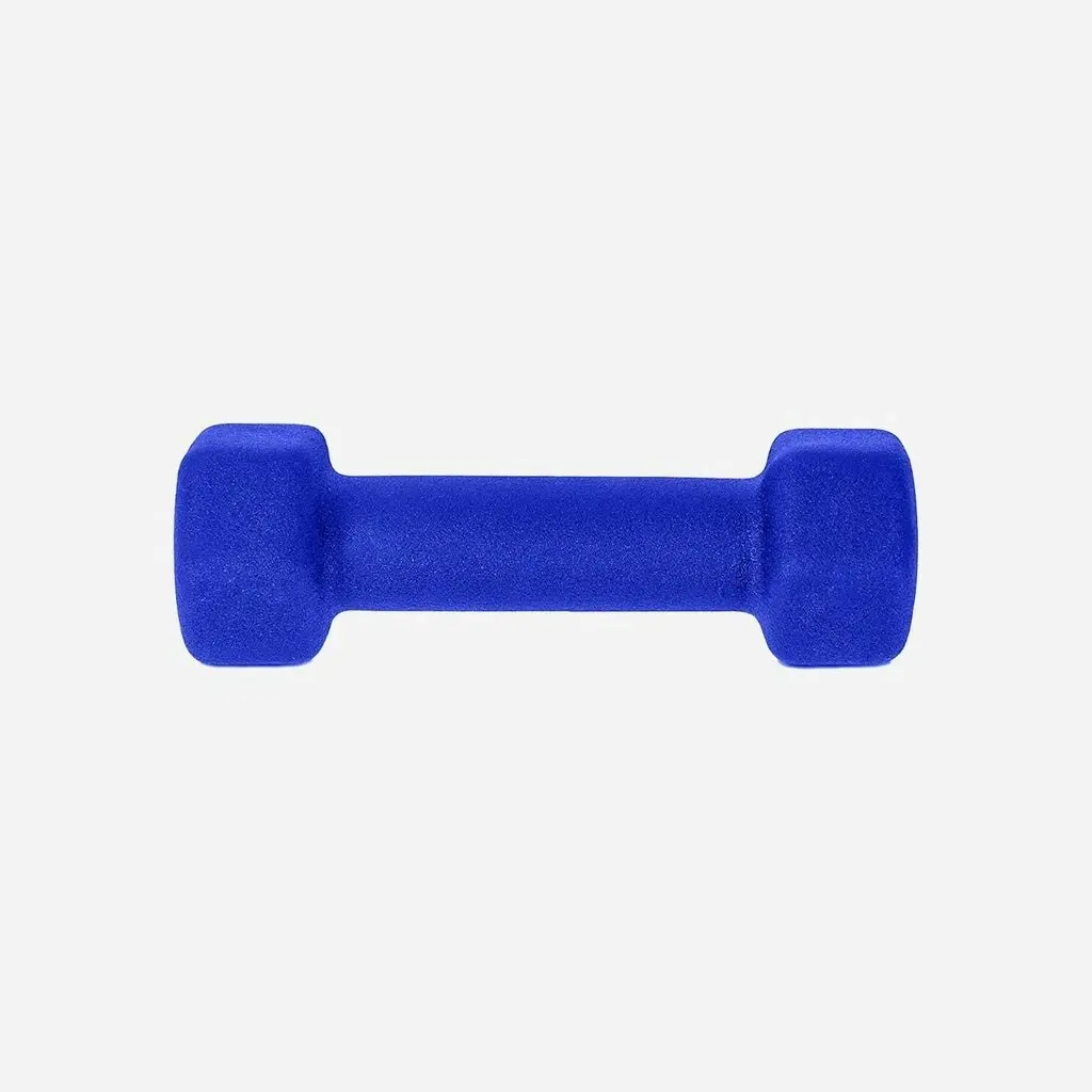 2pcs Verpeak 4kg Exercise Fitness Gym Workout Weights Neoprene Dumbbell - Blue