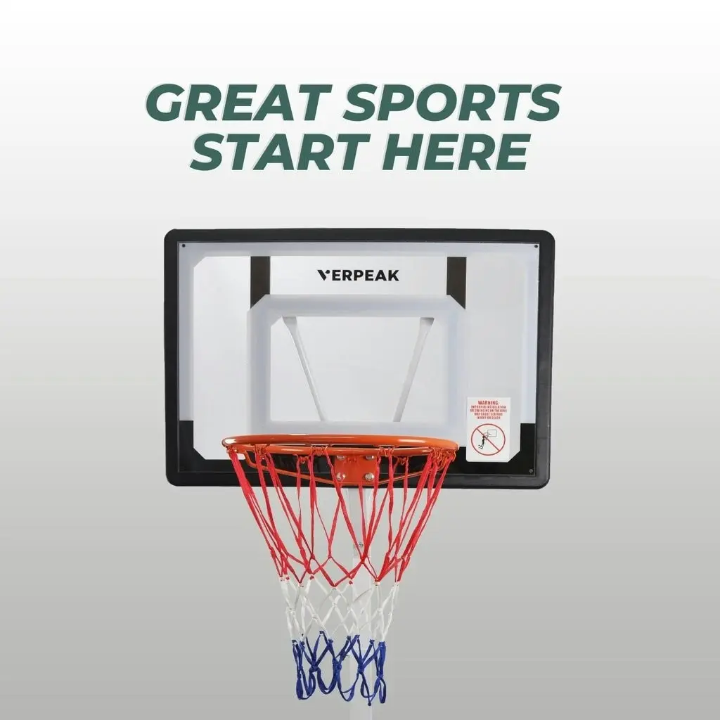 Verpeak Portable Basketball Hoop Stand System Ring 2.1M-2.6M Adjustable Height