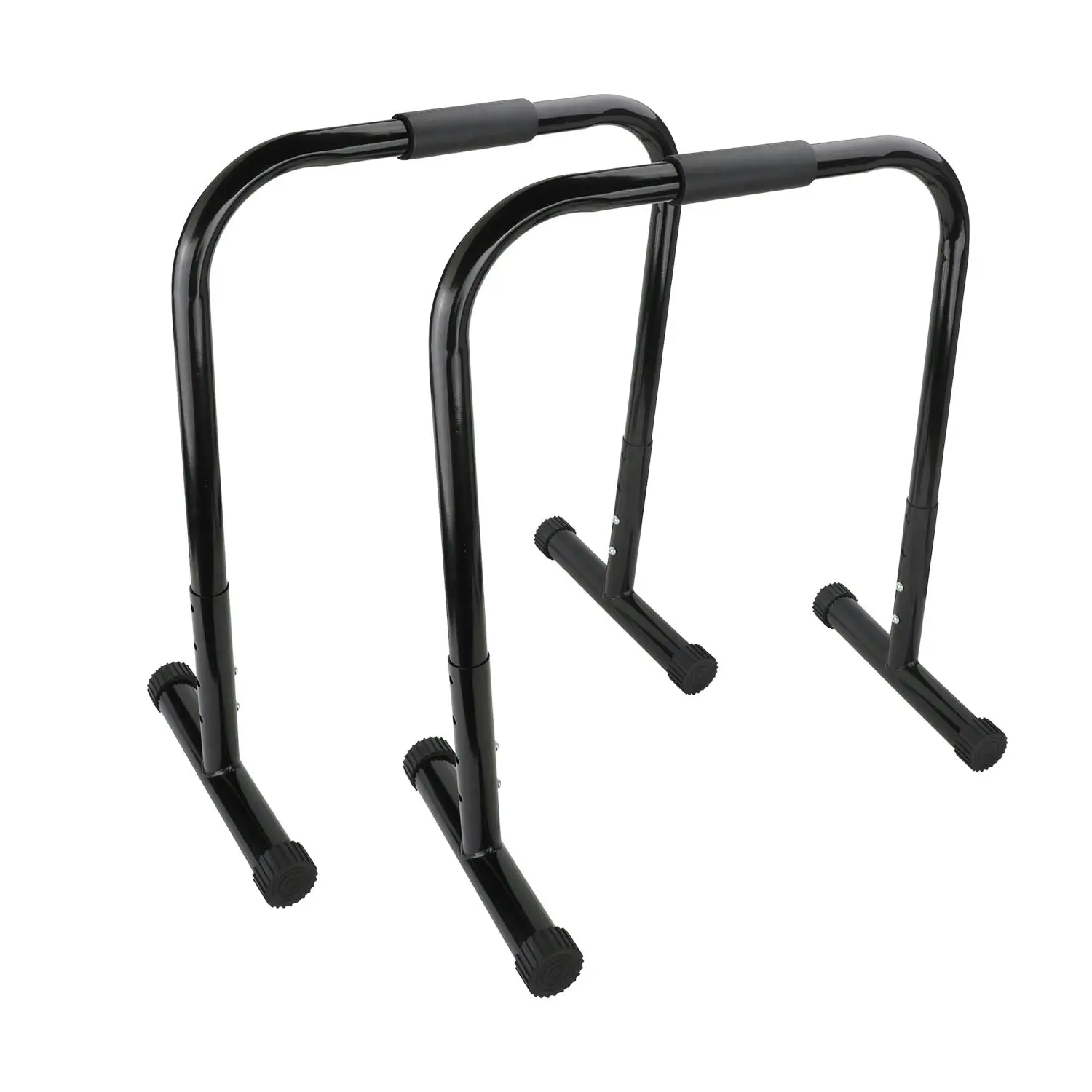 2pcs Verpeak Adjustable Dipping Station Chin-up Pull-up Push-up Equipment Parallel Bar - Black